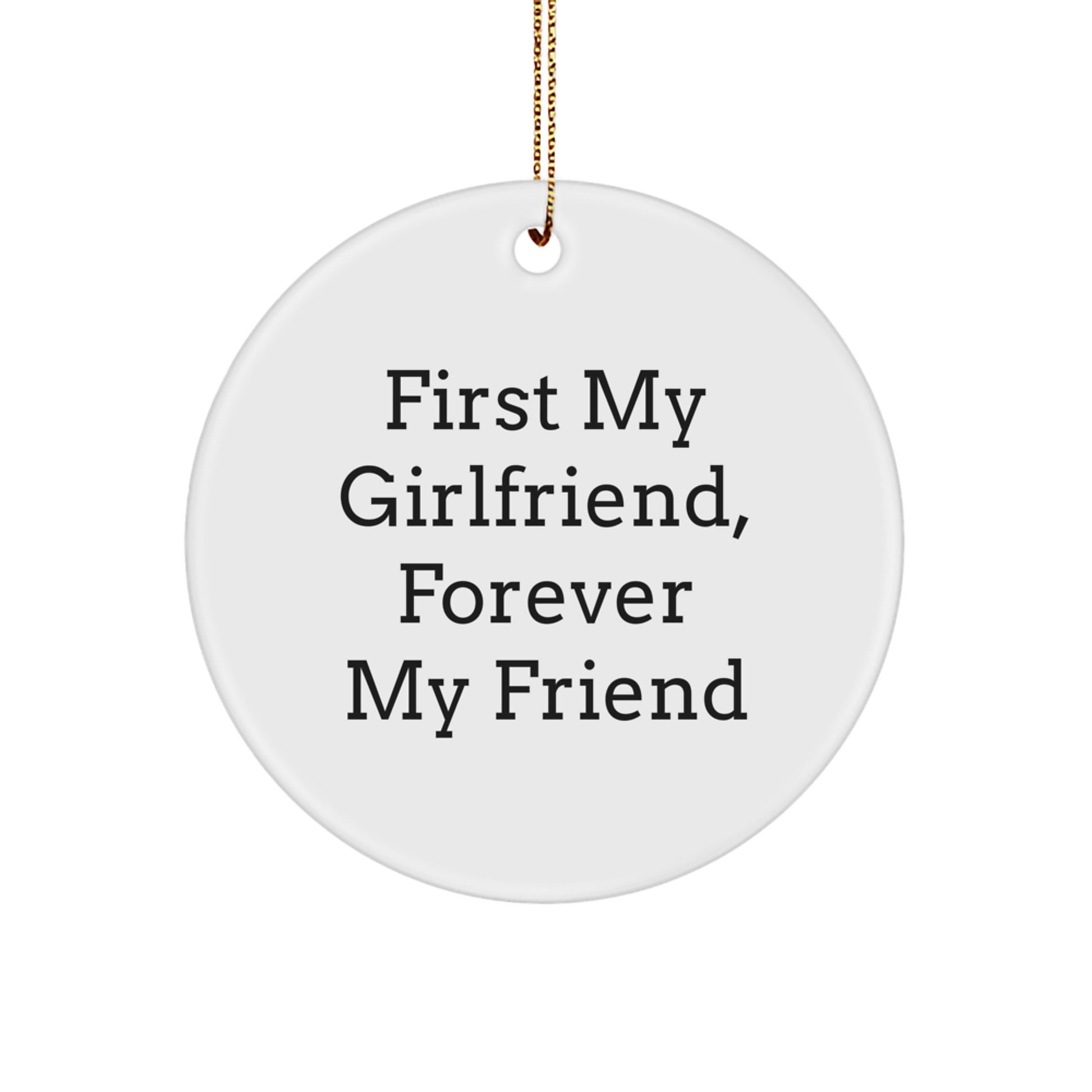 Funny Sweetheart Circle Ornament Gifts from Men to Women for Christmas Unique Presents - Image 1