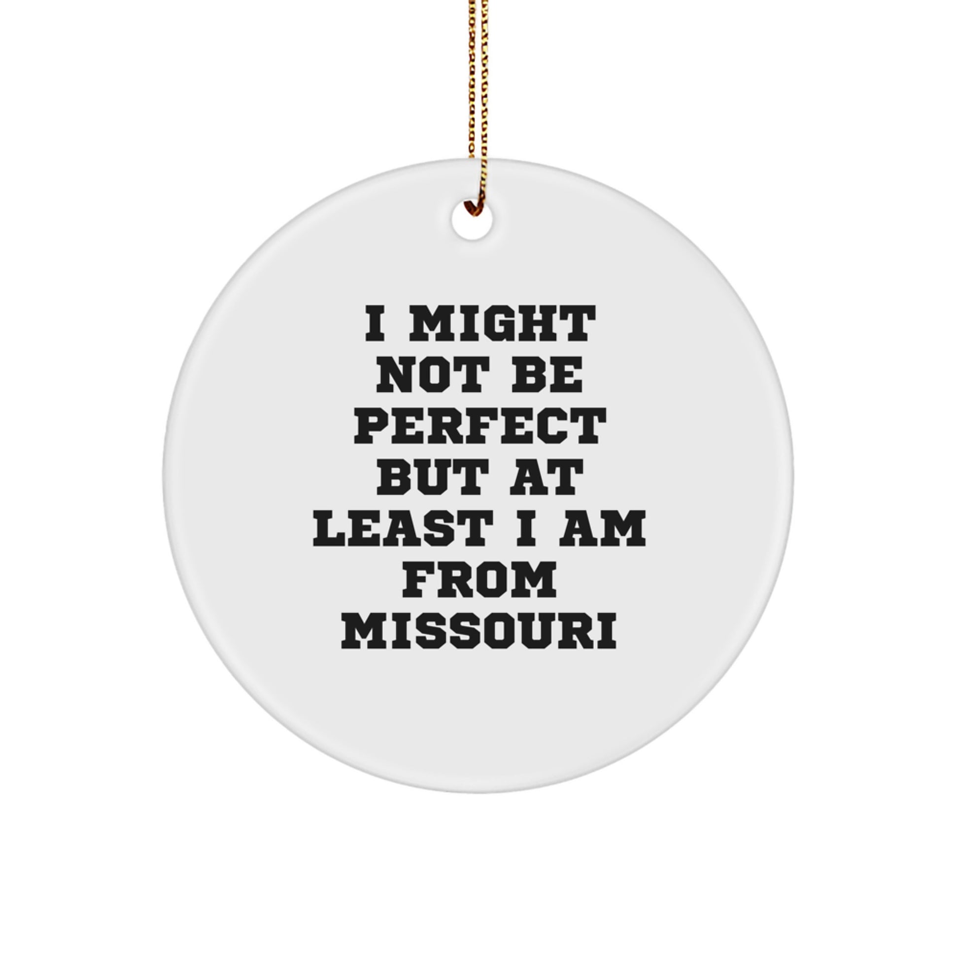 Unique Missouri Circle Ornaments Gifts from the Heartland for Missouri Men Women Friends Family - Image 1