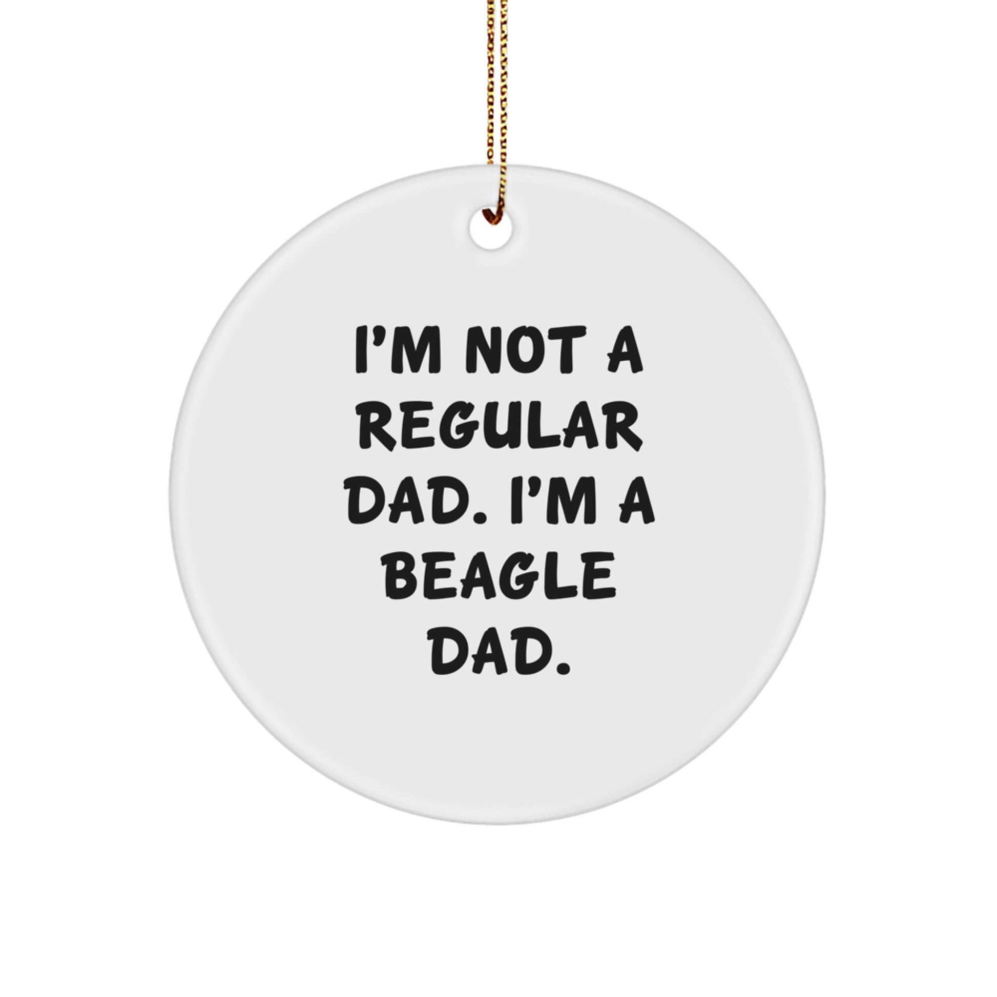 Funny Beagle Dog Gifts from Dad to Son - Christmas Unique Ornaments for Home Decor - Image 1