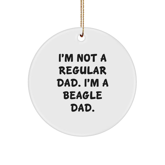 Funny Beagle Dog Gifts from Dad to Son - Christmas Unique Ornaments for Home Decor - Image 1