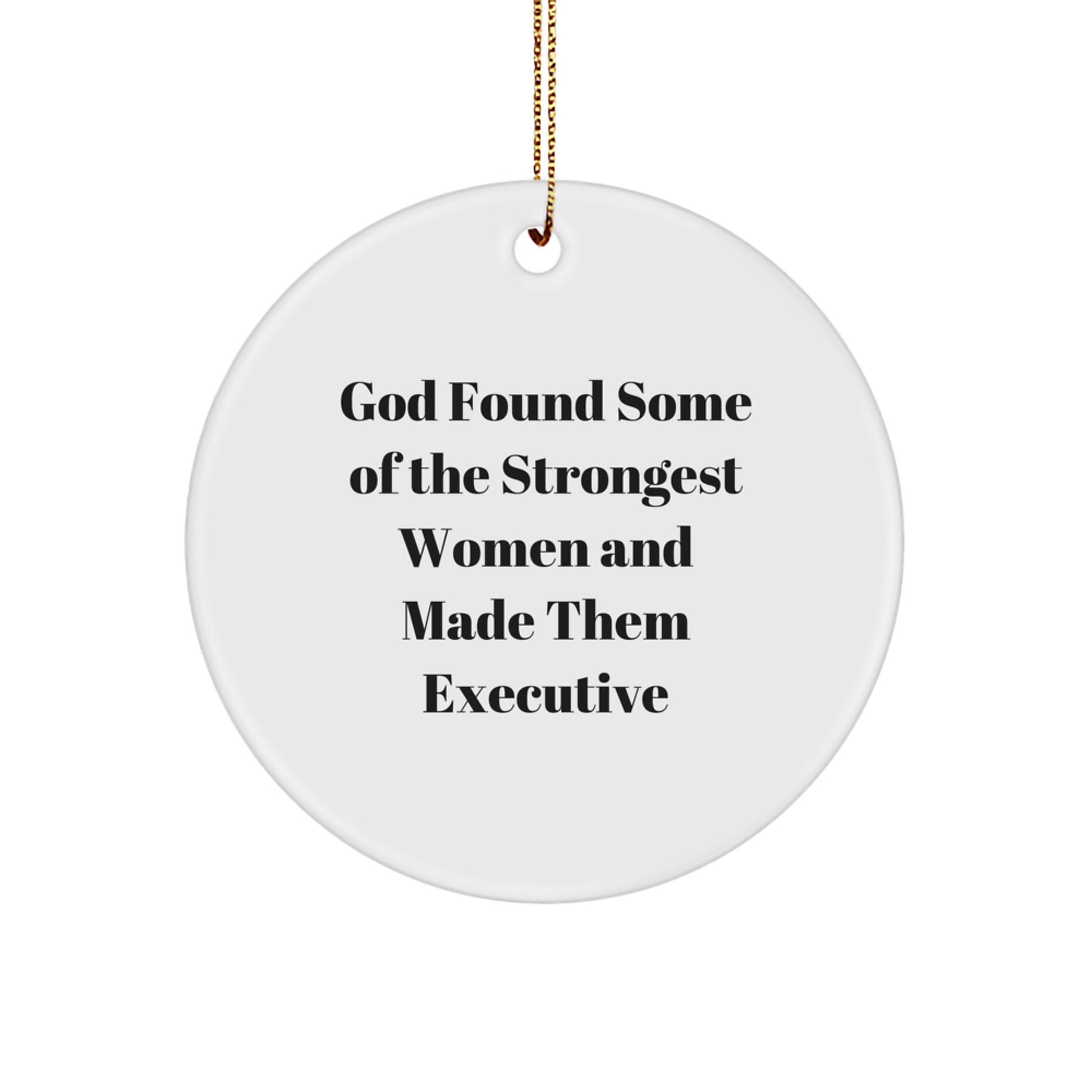Funny Executive Gifts from Women Executive Circle Ornaments for Christmas Unique Executive Presents - Image 1