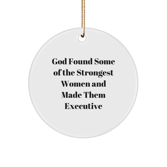 Funny Executive Gifts from Women Executive Circle Ornaments for Christmas Unique Executive Presents - Image 1