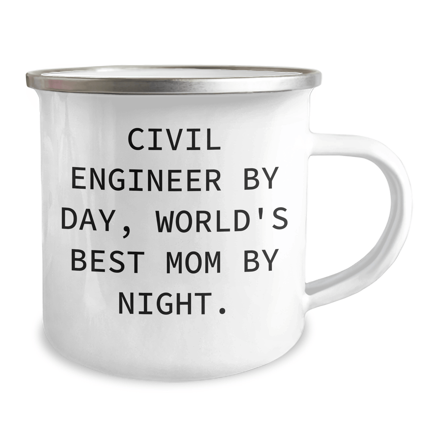 Civil Engineer Gifts, Camping Mug, Funny Quote Dad's Day Unique Gifts from Family - Victory Thru Vision 