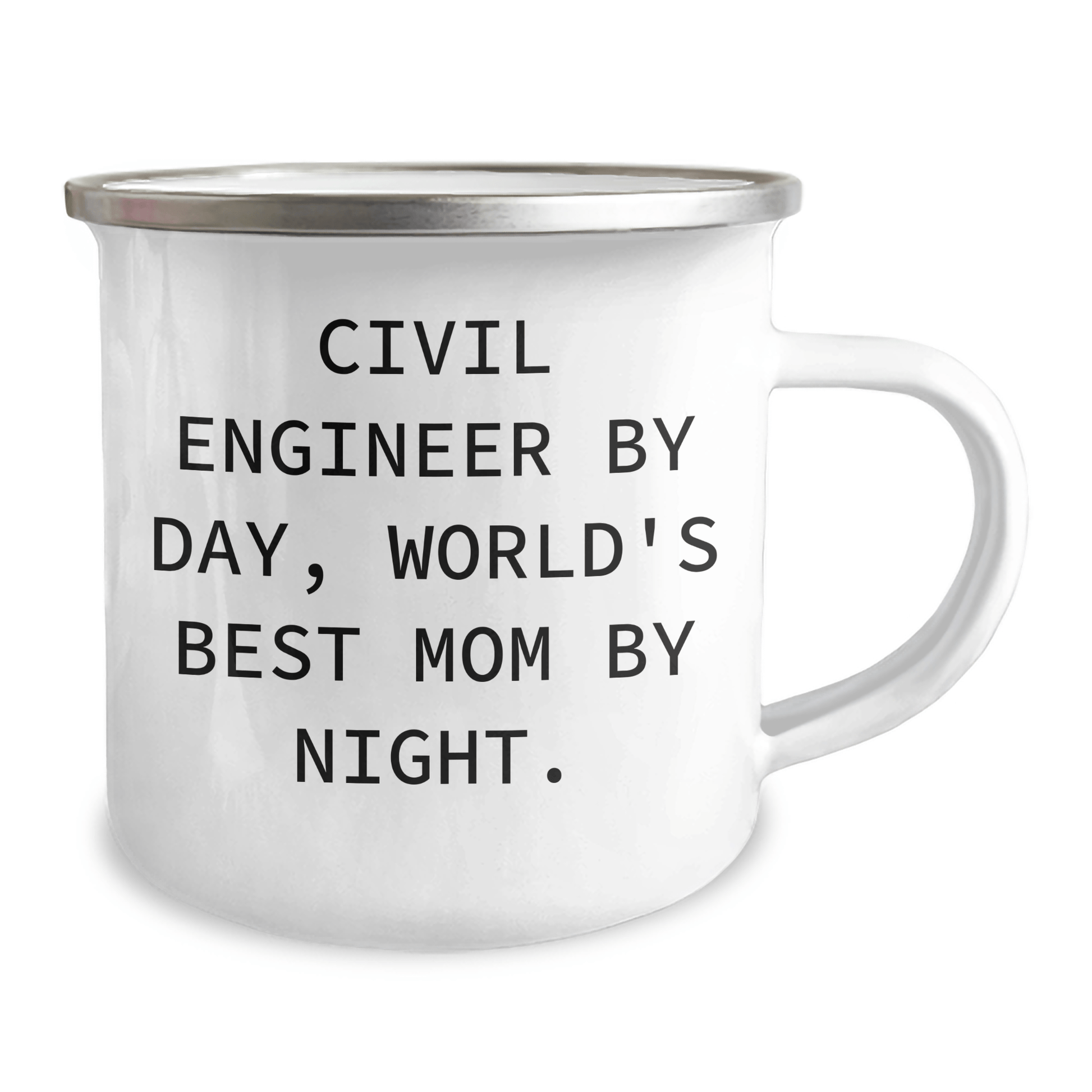 Civil Engineer Gifts, Camping Mug, Funny Quote Dad's Day Unique Gifts from Family - Victory Thru Vision 