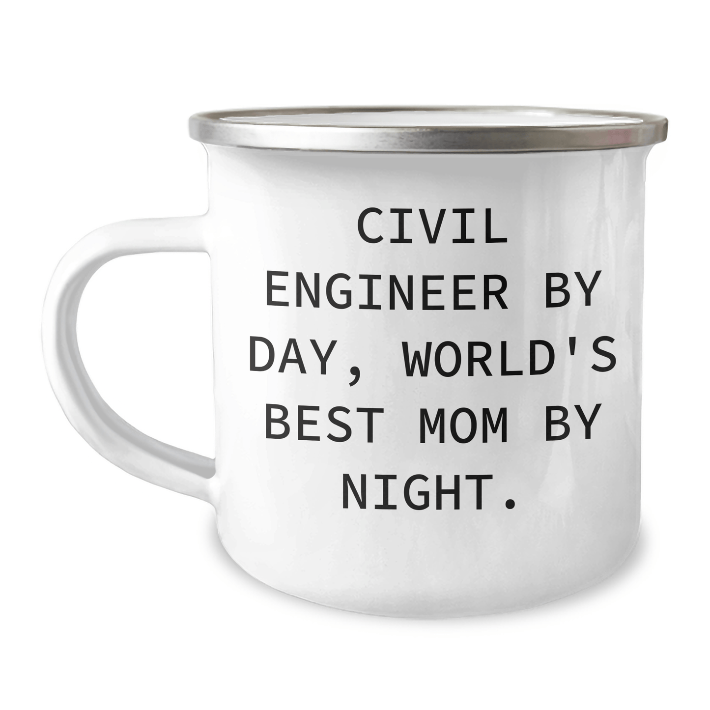 Civil Engineer Gifts, Camping Mug, Funny Quote Dad's Day Unique Gifts from Family - Victory Thru Vision 