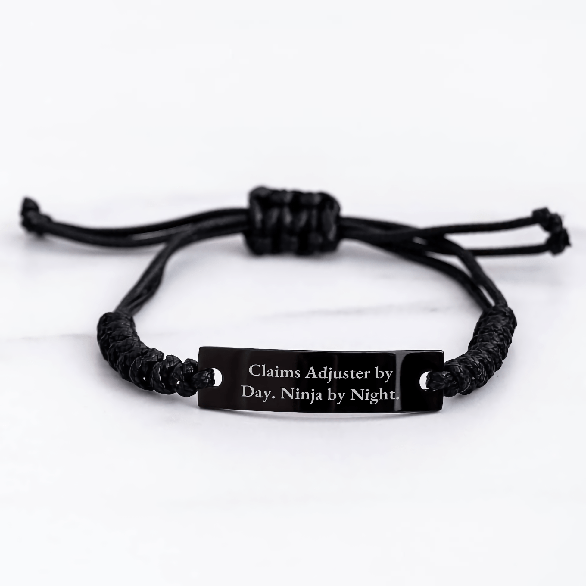 Claims Adjuster Ninja Rope Bracelet, Funny Quote Gifts from Friends to Men, Unique Graduation Presents for Claims Adjuster - Victory Thru Vision