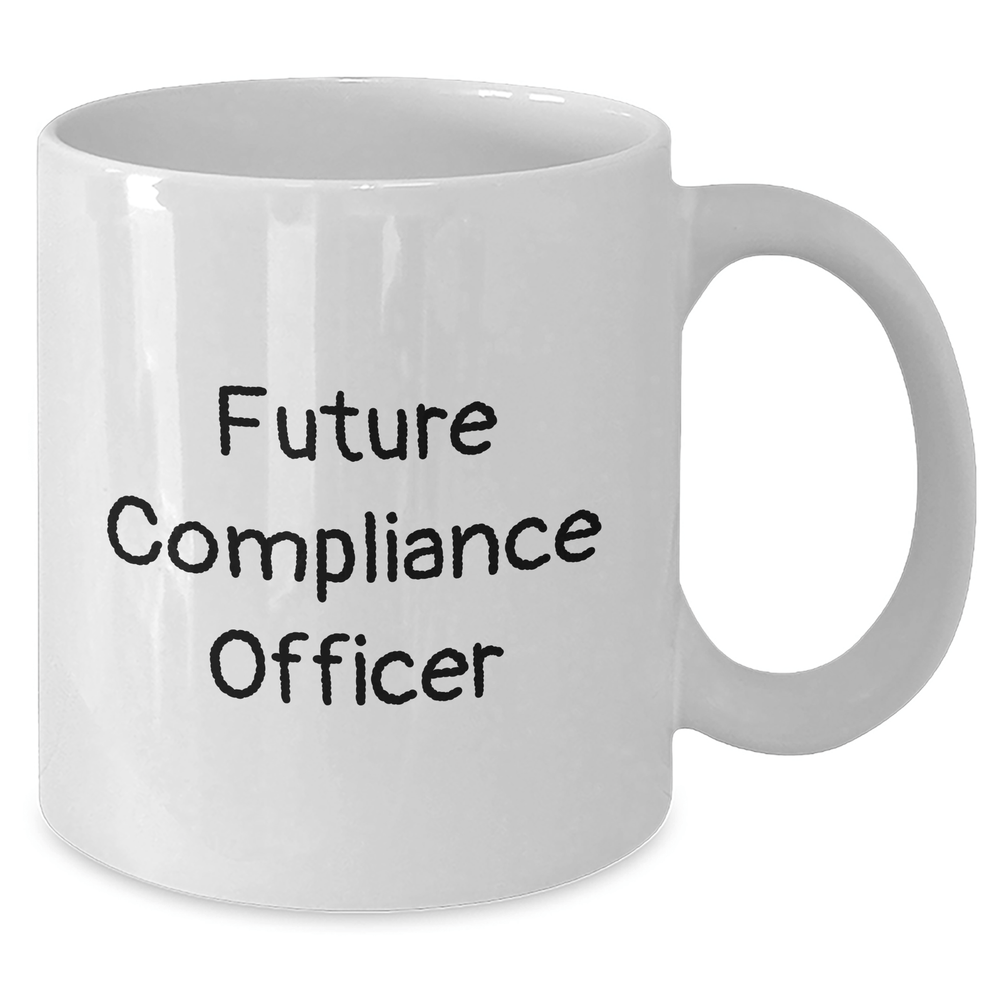 Compliance Officer Gifts for Future Compliance Officer, Funny Quote White Coffee Mug, Graduation Unique Gifts from Family - Victory Thru Vision