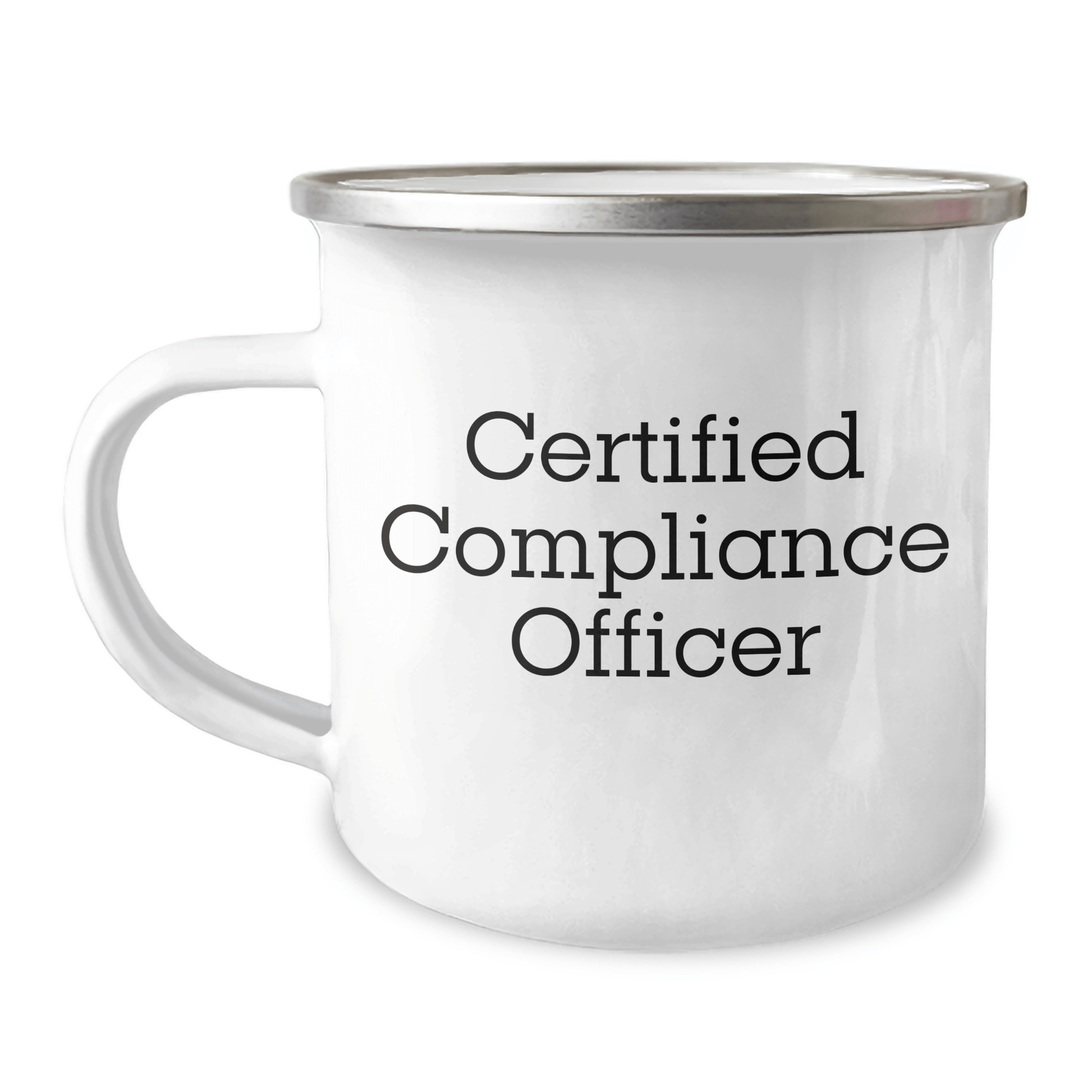 Compliance Officer Gifts for Men, Funny Quote 'Certified Compliance Officer' Camping Mug, Father's Day Unique Gifts from Family - Victory Thru Vision 