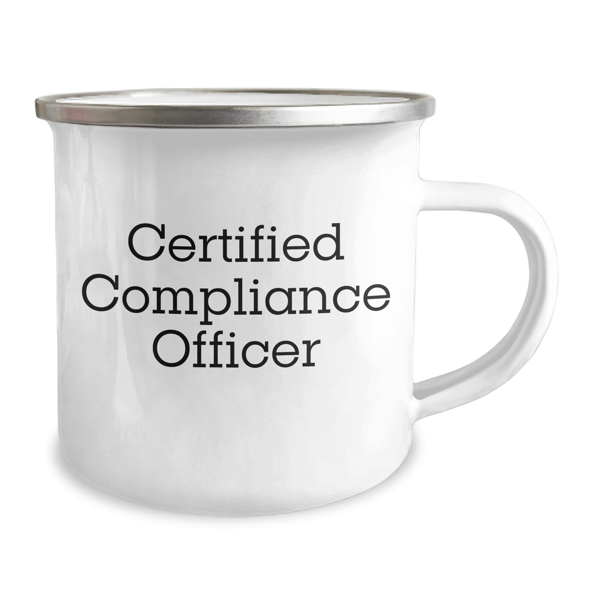 Compliance Officer Gifts for Men, Funny Quote 'Certified Compliance Officer' Camping Mug, Father's Day Unique Gifts from Family - Victory Thru Vision 