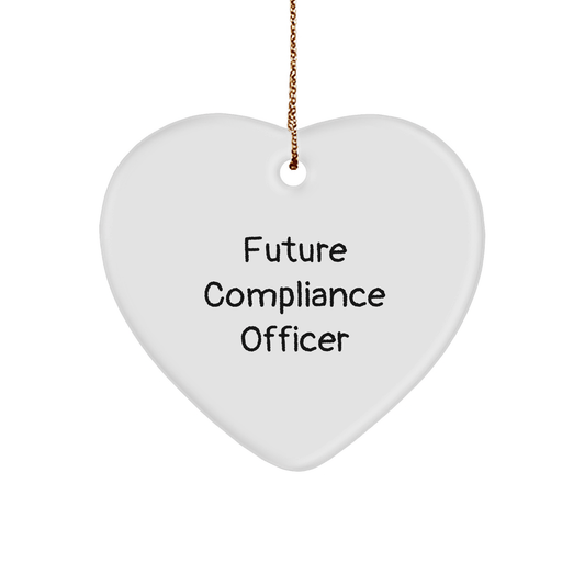 Compliance Officer Gifts Funny Future Heart Ornament for Compliance Officer, Compliance Officer Christmas Unique Gift, Gifts from Friends to Compliance Officer - Victory Thru Vision