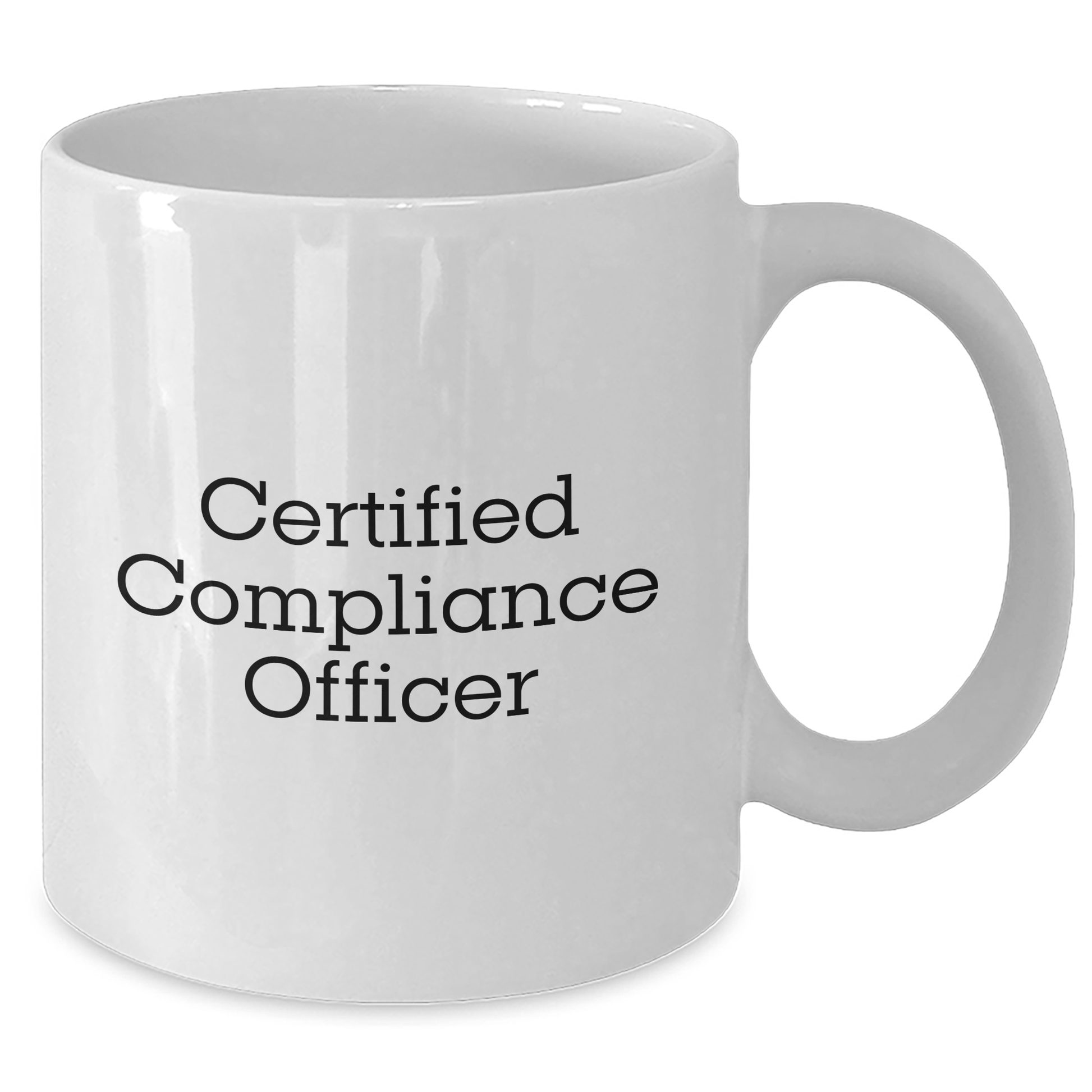 Compliance Officer Gifts, Funny Quote, White Coffee Mug for Dad's Day, Gifts from Family - 'A Certified Compliance Officer is the Best Kind of Officer' - Victory Thru Vision 