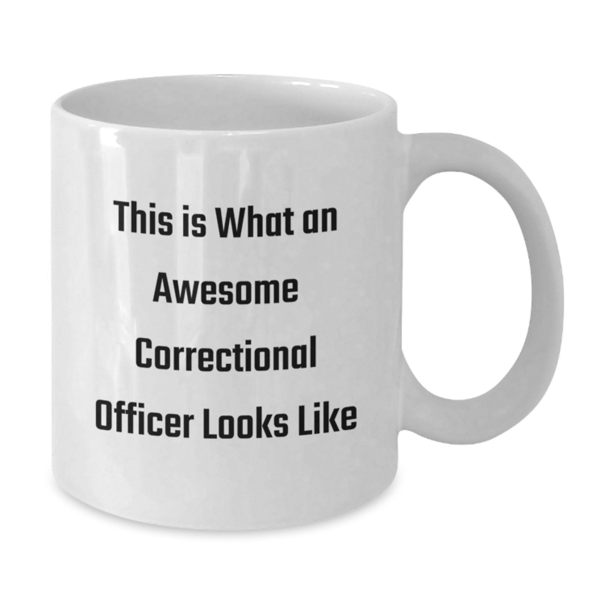 Correctional Officer Gifts, Funny Quote, White Coffee Mug, Gifts from Family, Gifts for Correctional Officer, Graduation Celebration, Inspirational Quote, Awesome Officer, Unique Mugs - Victory Thru Vision
