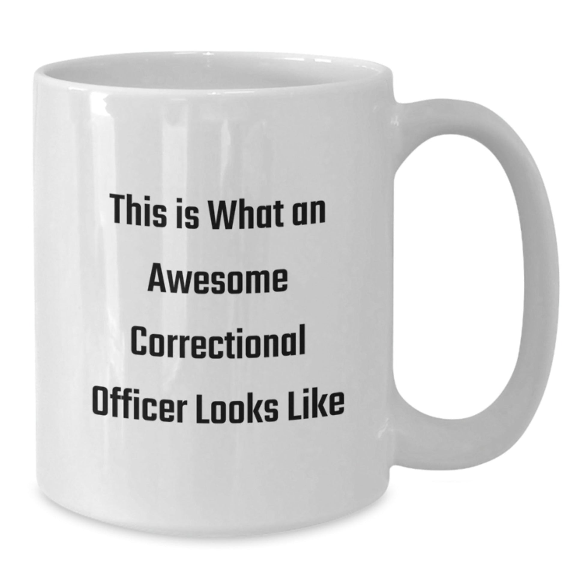 Correctional Officer Gifts, Funny Quote, White Coffee Mug, Gifts from Family, Gifts for Correctional Officer, Graduation Celebration, Inspirational Quote, Awesome Officer, Unique Mugs - Victory Thru Vision