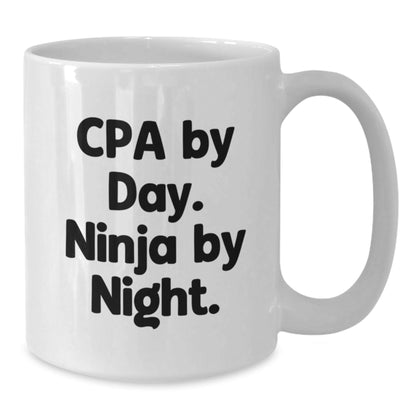 CPA By Day Funny White Coffee Mug Gifts from Friends for CPA Birthday Unique - Victory Thru Vision