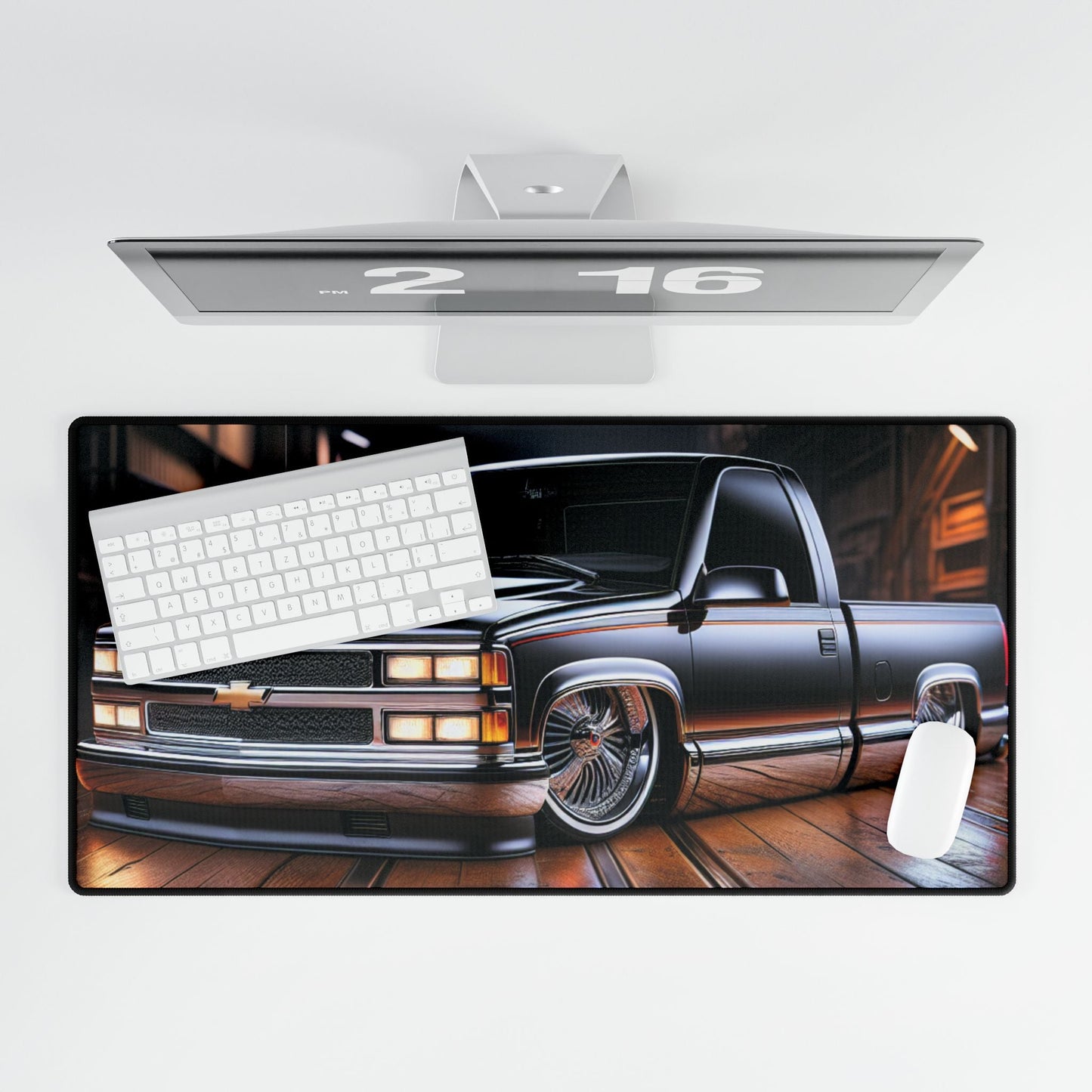 Desk Mat - Lowered 1997 Chevy Truck - Victory Thru Vision