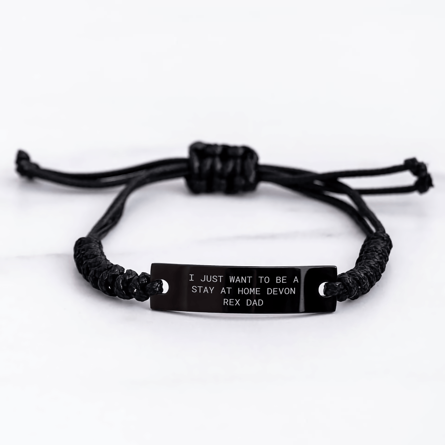 Devon Rex Cat Dad's Funny Rope Gift from Friends for Father's Day, 'I Just Want To Be A Stay At Home Devon Rex Dad' - Victory Thru Vision
