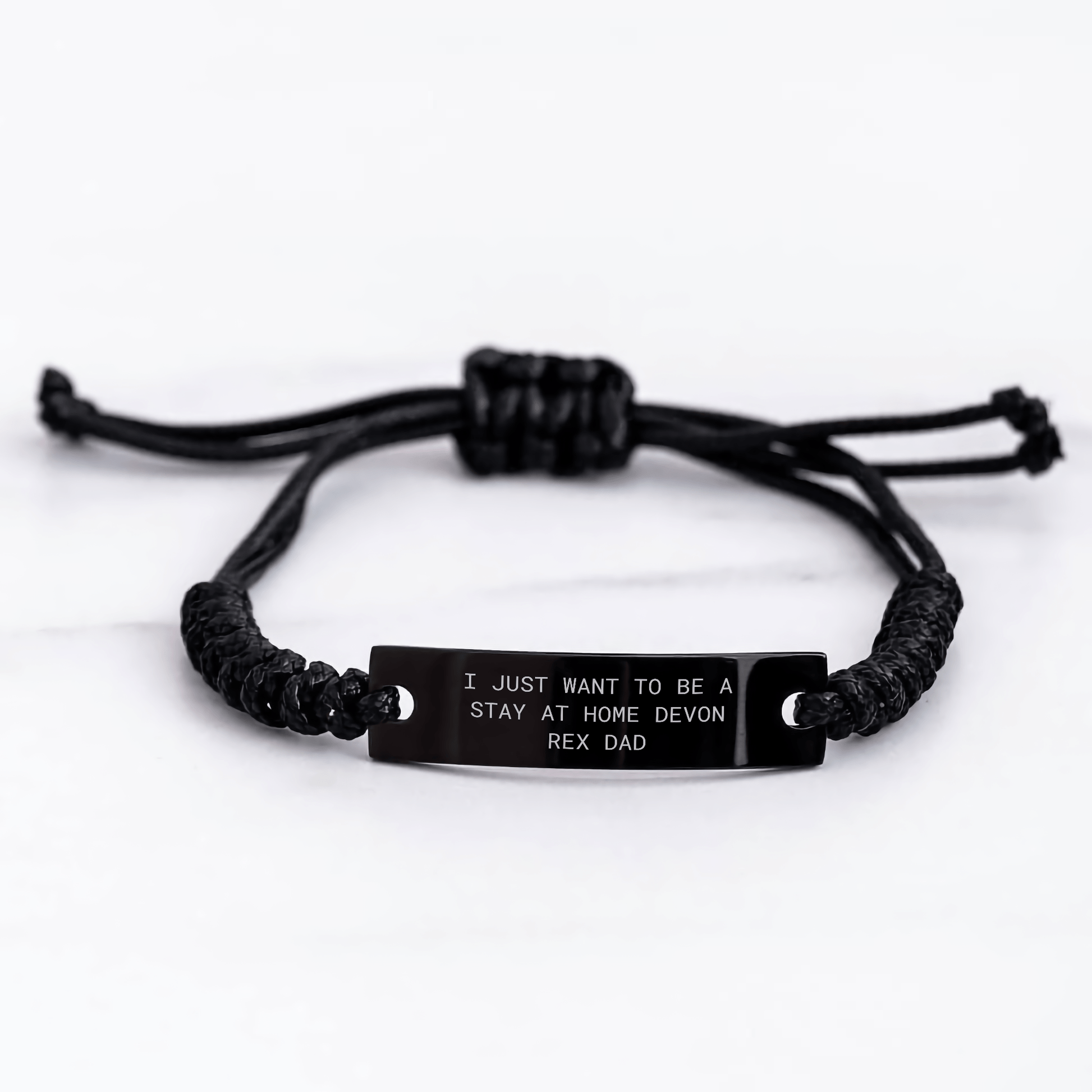 Devon Rex Cat Dad's Funny Rope Gift from Friends for Father's Day, 'I Just Want To Be A Stay At Home Devon Rex Dad' - Victory Thru Vision