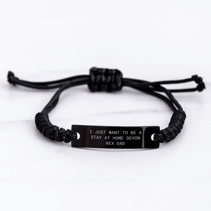 Devon Rex Cat Dad's Funny Rope Gift from Friends for Father's Day, 'I Just Want To Be A Stay At Home Devon Rex Dad' - Victory Thru Vision
