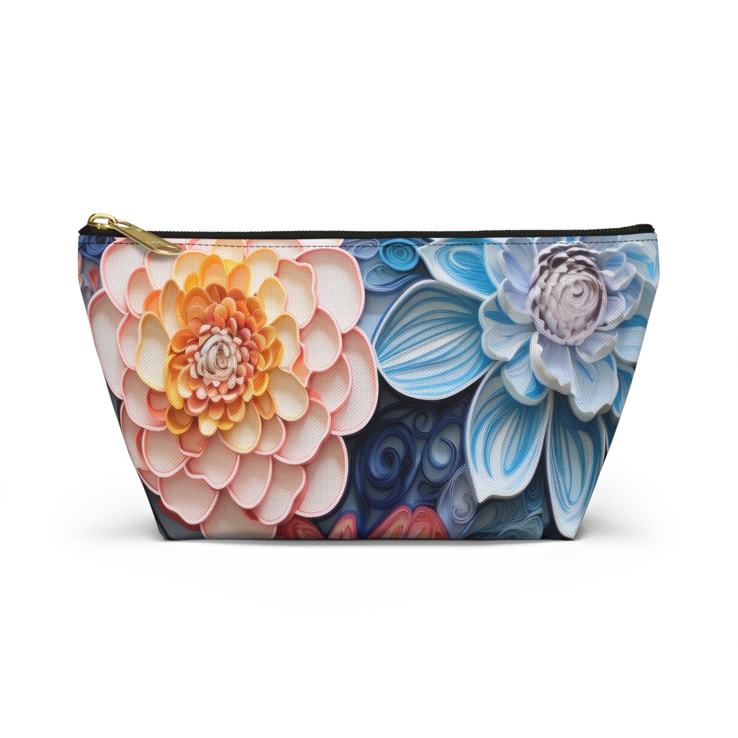 Echeveria Succulent Plant Organizer Case, Makeup Bag, Travel Storage, Floral Toiletry Pouch, Gift for Plant Lovers, Accessory Pouch - Victory Thru Vision 