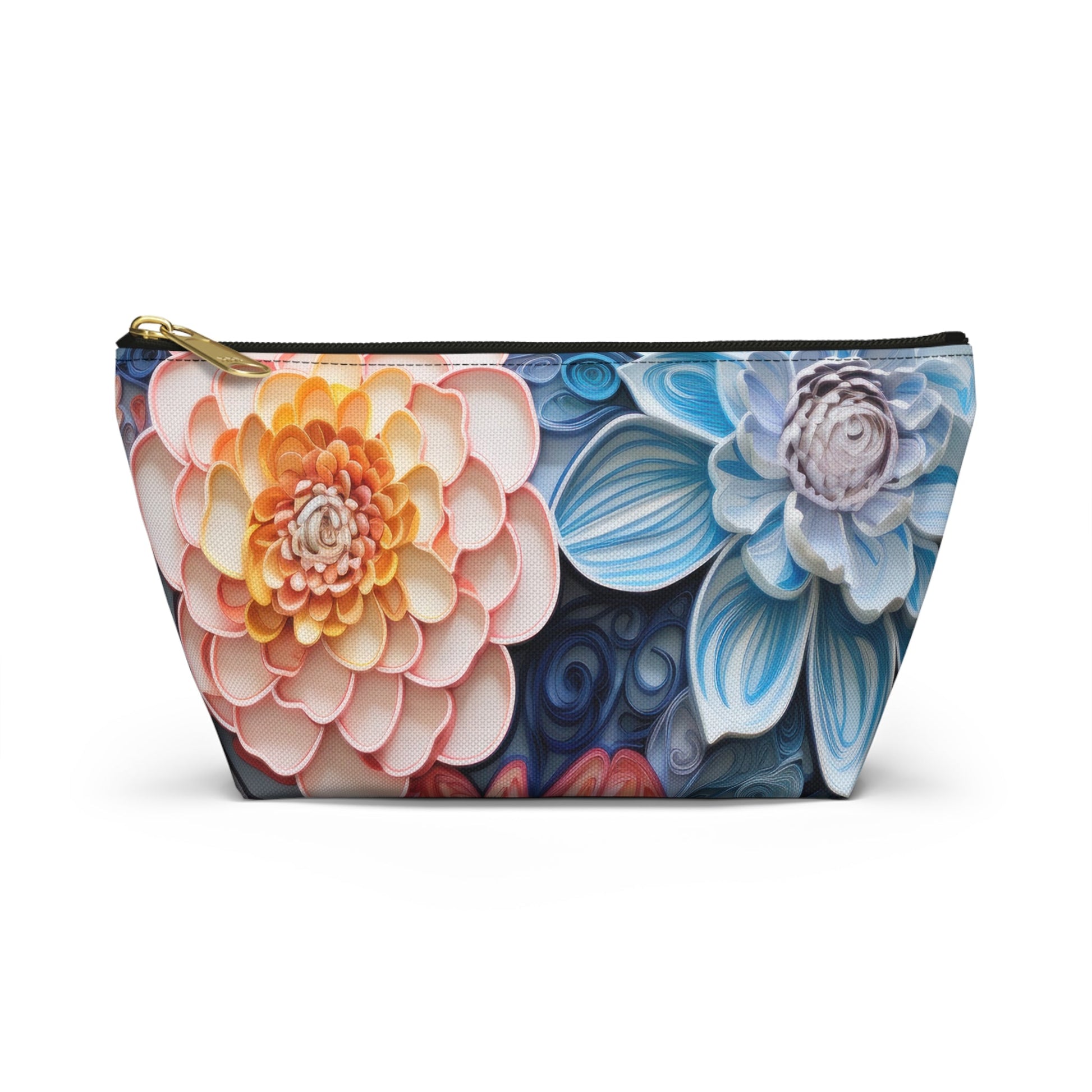 Echeveria Succulent Plant Organizer Case, Makeup Bag, Travel Storage, Floral Toiletry Pouch, Gift for Plant Lovers, Accessory Pouch - Victory Thru Vision 