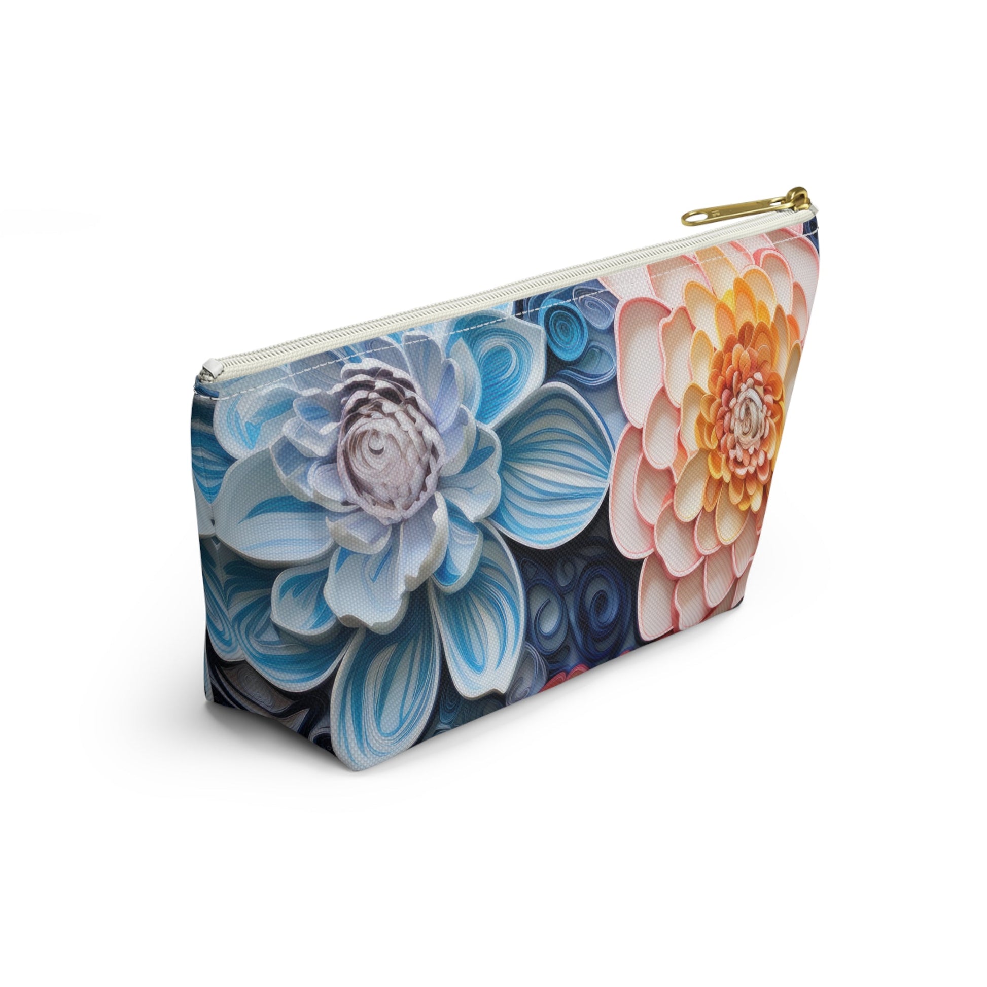 Echeveria Succulent Plant Organizer Case, Makeup Bag, Travel Storage, Floral Toiletry Pouch, Gift for Plant Lovers, Accessory Pouch - Victory Thru Vision 