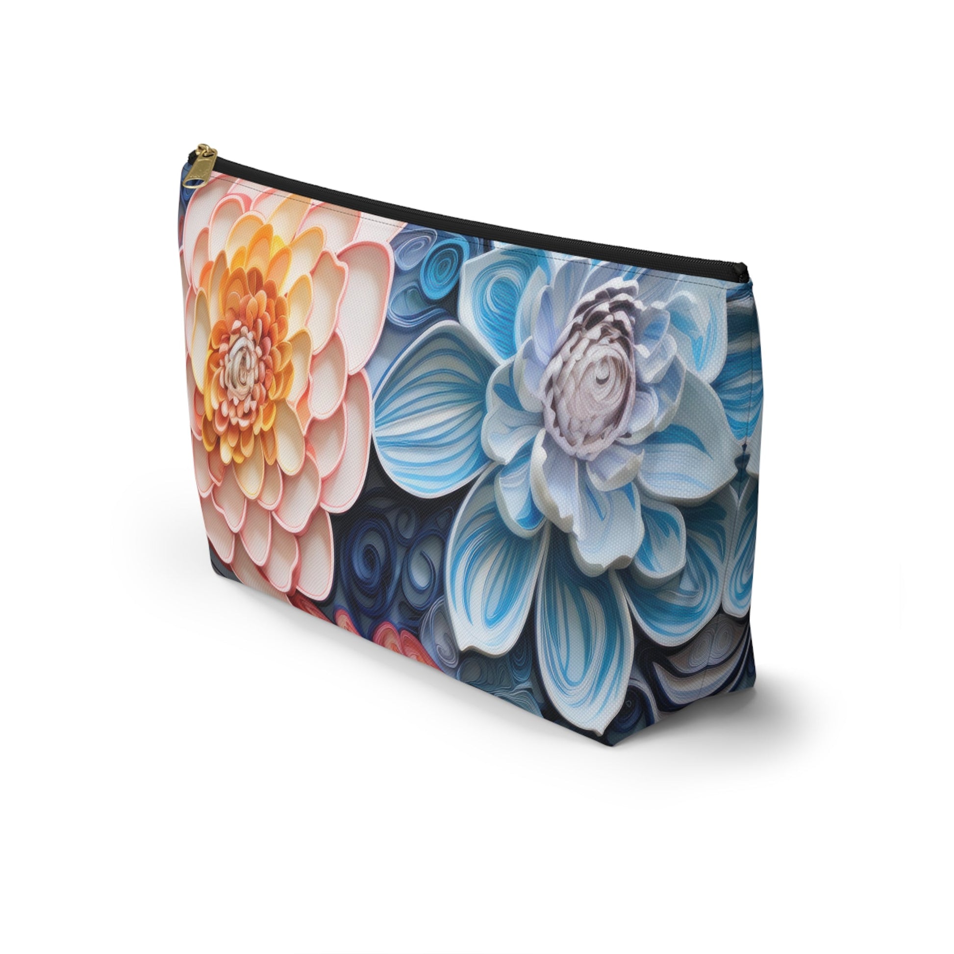 Echeveria Succulent Plant Organizer Case, Makeup Bag, Travel Storage, Floral Toiletry Pouch, Gift for Plant Lovers, Accessory Pouch - Victory Thru Vision 
