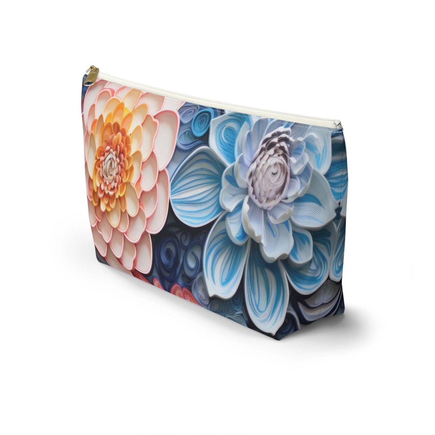 Echeveria Succulent Plant Organizer Case, Makeup Bag, Travel Storage, Floral Toiletry Pouch, Gift for Plant Lovers, Accessory Pouch - Victory Thru Vision 