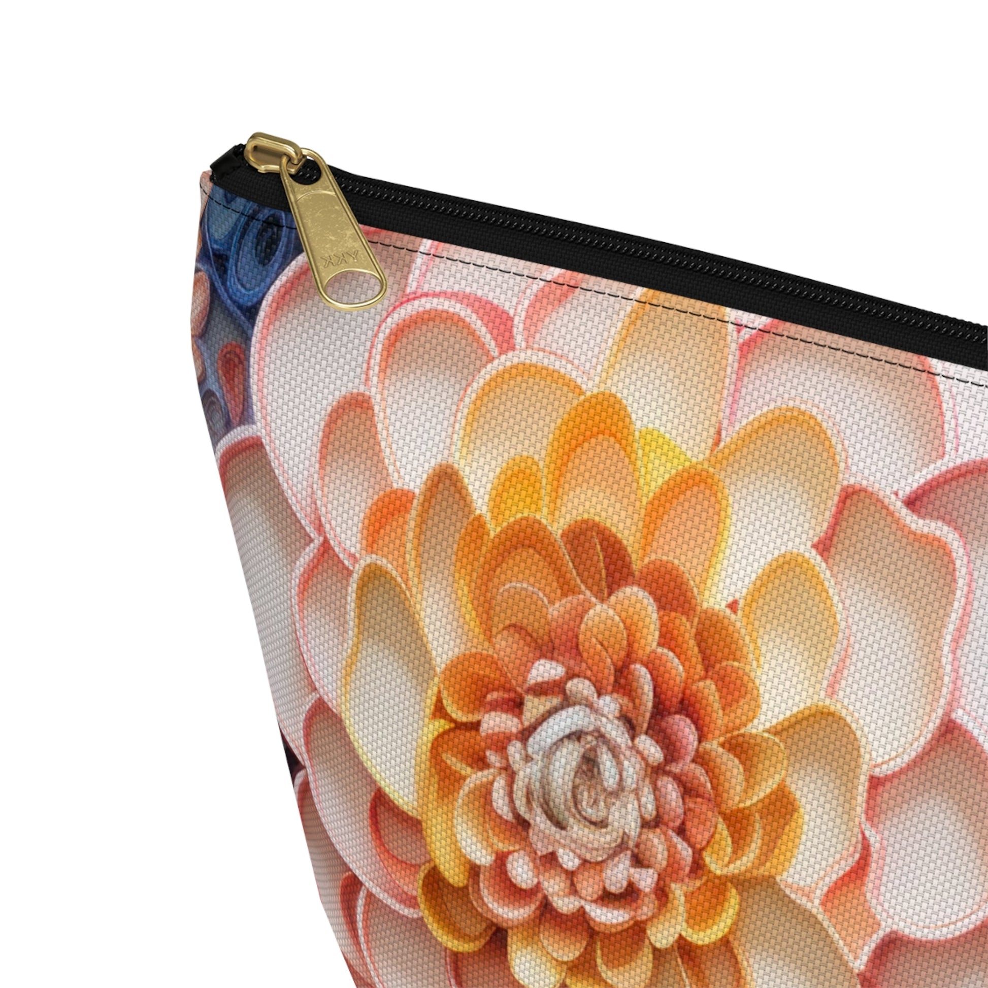 Echeveria Succulent Plant Organizer Case, Makeup Bag, Travel Storage, Floral Toiletry Pouch, Gift for Plant Lovers, Accessory Pouch - Victory Thru Vision 