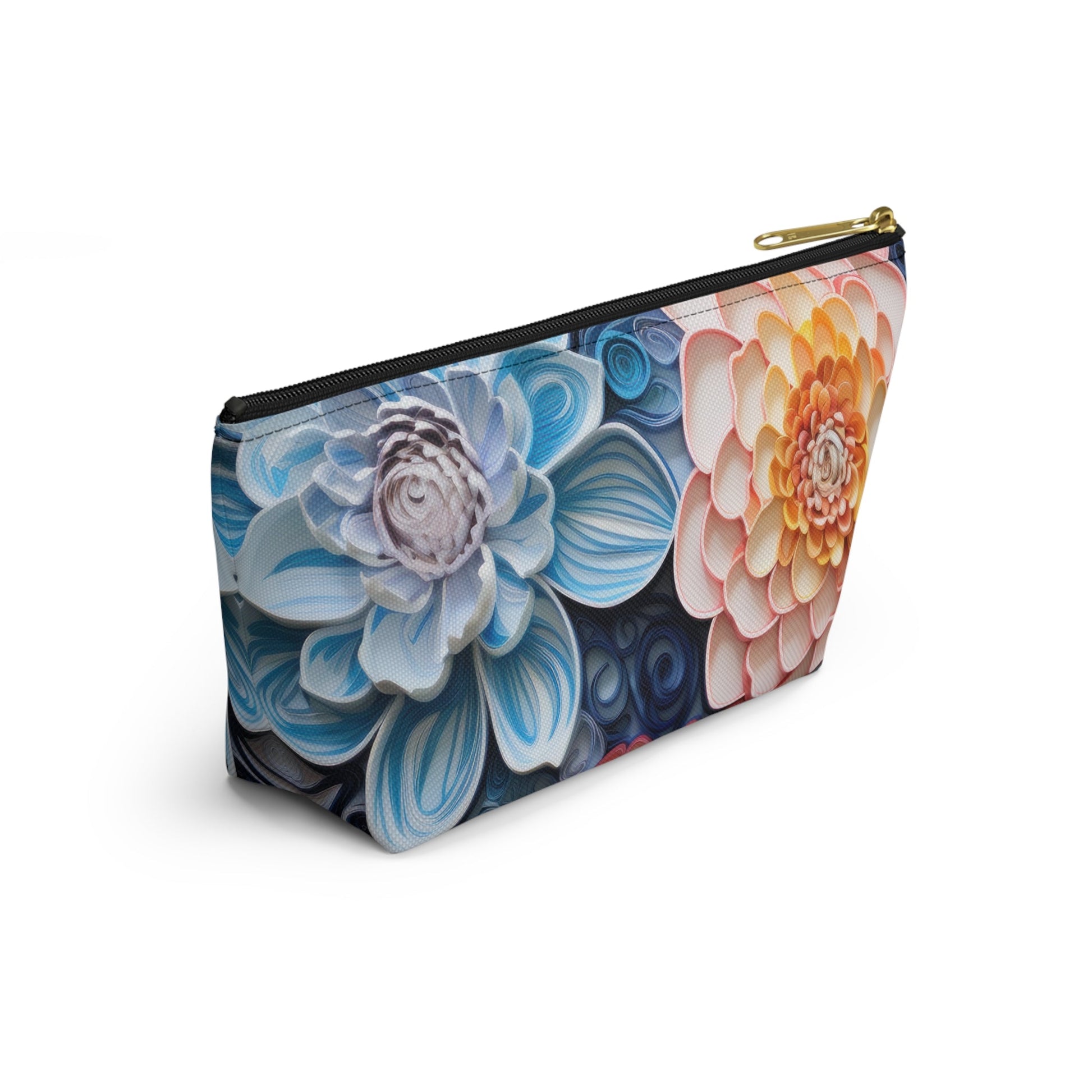 Echeveria Succulent Plant Organizer Case, Makeup Bag, Travel Storage, Floral Toiletry Pouch, Gift for Plant Lovers, Accessory Pouch - Victory Thru Vision 
