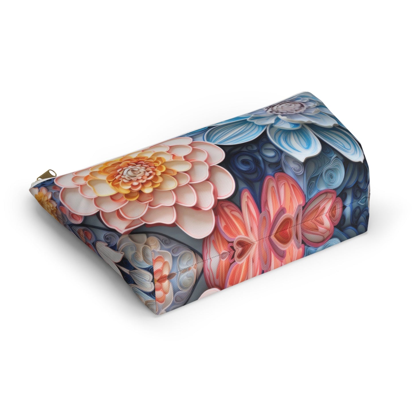 Echeveria Succulent Plant Organizer Case, Makeup Bag, Travel Storage, Floral Toiletry Pouch, Gift for Plant Lovers, Accessory Pouch - Victory Thru Vision 