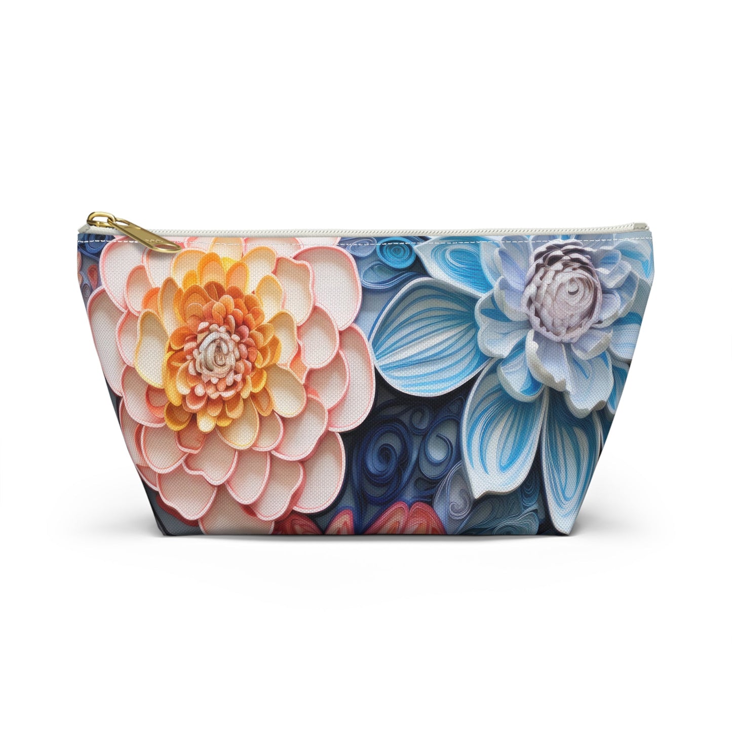 Echeveria Succulent Plant Organizer Case, Makeup Bag, Travel Storage, Floral Toiletry Pouch, Gift for Plant Lovers, Accessory Pouch - Victory Thru Vision 