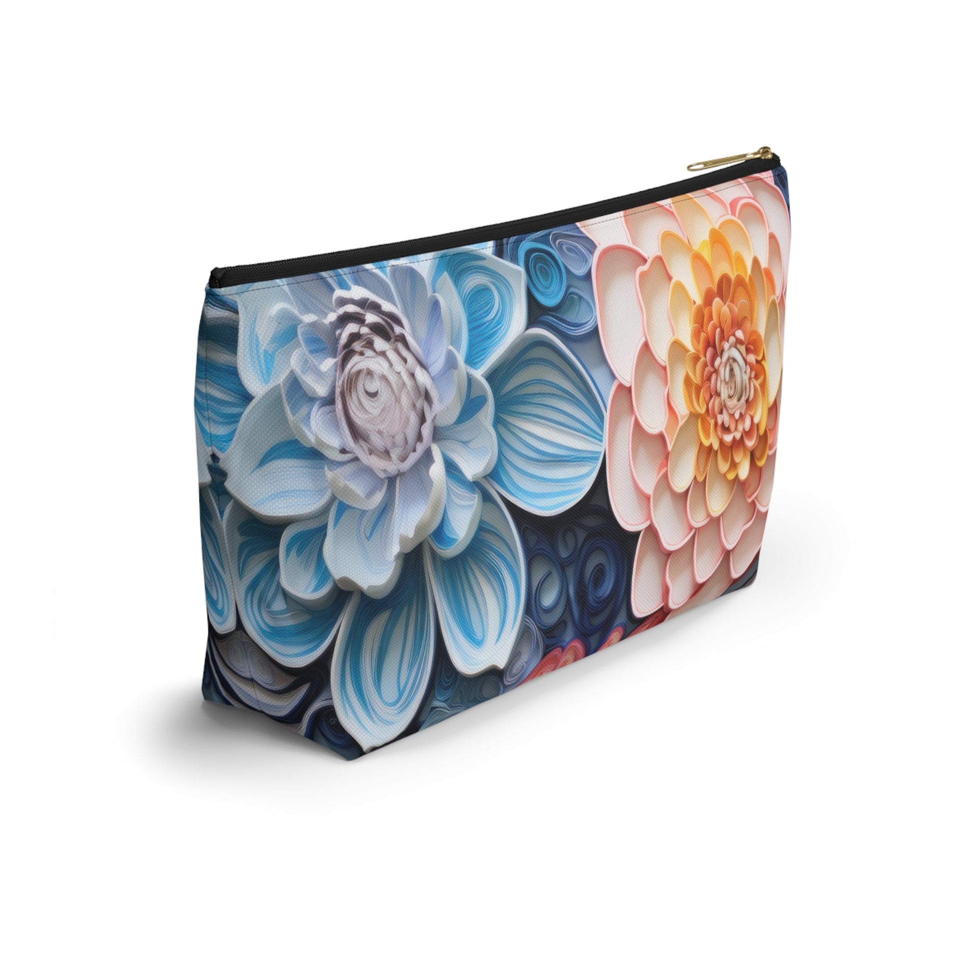 Echeveria Succulent Plant Organizer Case, Makeup Bag, Travel Storage, Floral Toiletry Pouch, Gift for Plant Lovers, Accessory Pouch - Victory Thru Vision 
