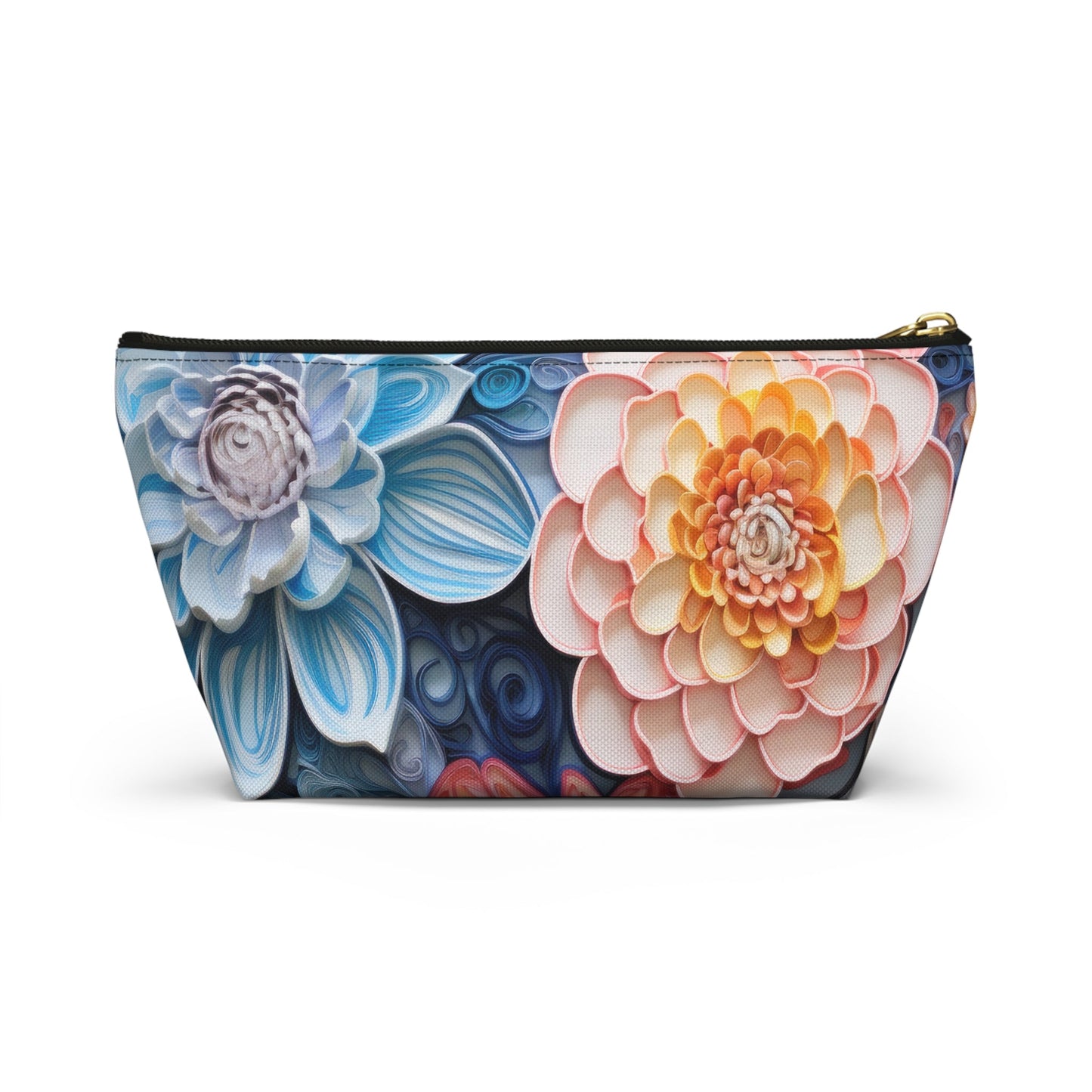 Echeveria Succulent Plant Organizer Case, Makeup Bag, Travel Storage, Floral Toiletry Pouch, Gift for Plant Lovers, Accessory Pouch - Victory Thru Vision 