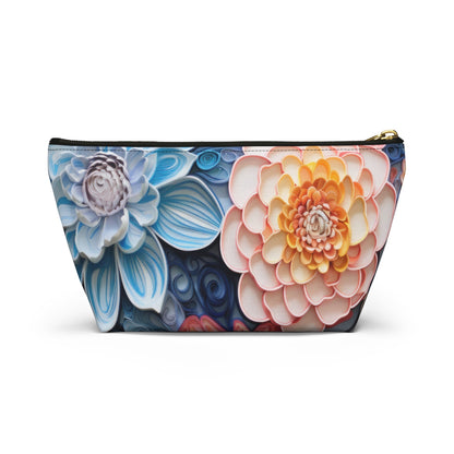 Echeveria Succulent Plant Organizer Case, Makeup Bag, Travel Storage, Floral Toiletry Pouch, Gift for Plant Lovers, Accessory Pouch - Victory Thru Vision 