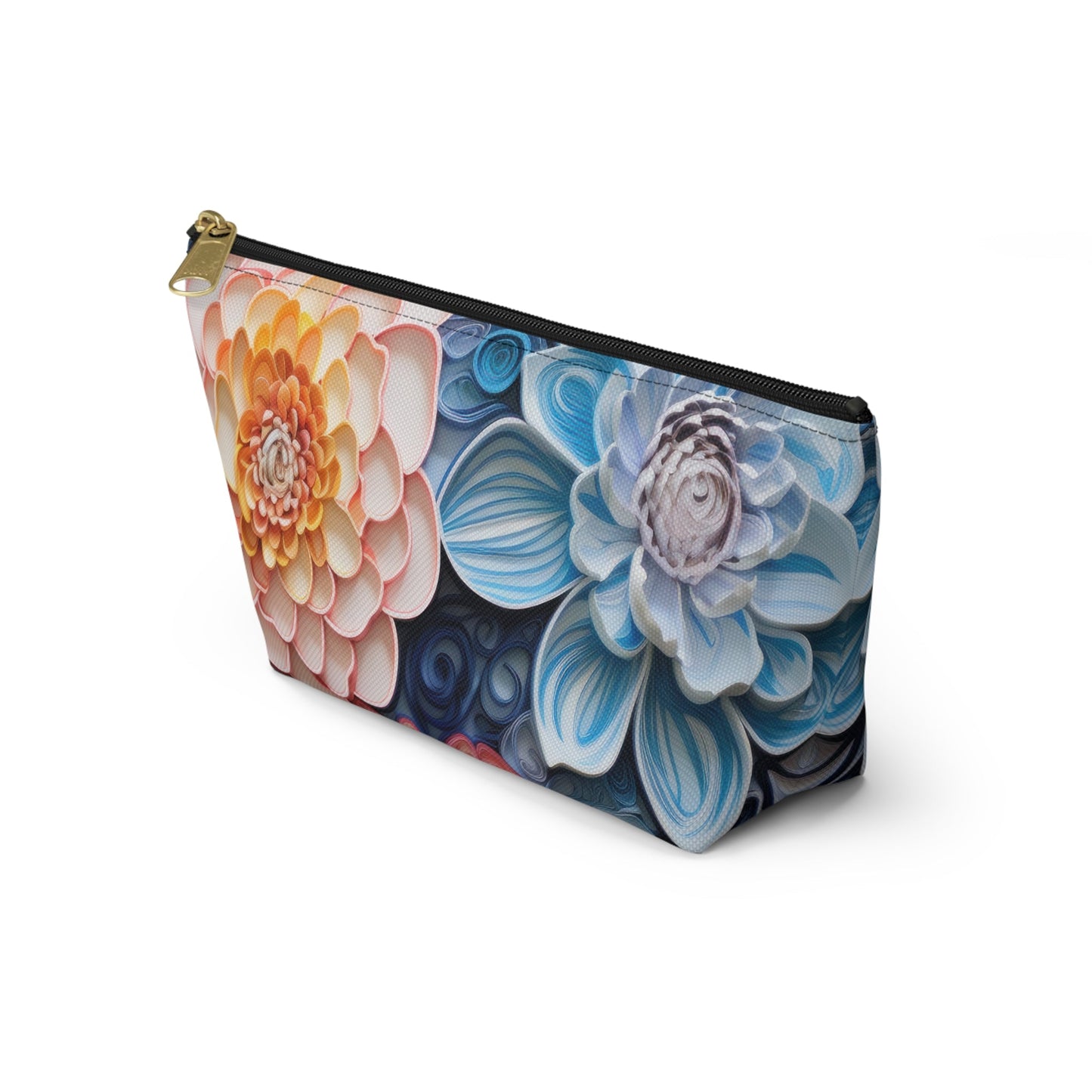Echeveria Succulent Plant Organizer Case, Makeup Bag, Travel Storage, Floral Toiletry Pouch, Gift for Plant Lovers, Accessory Pouch - Victory Thru Vision 