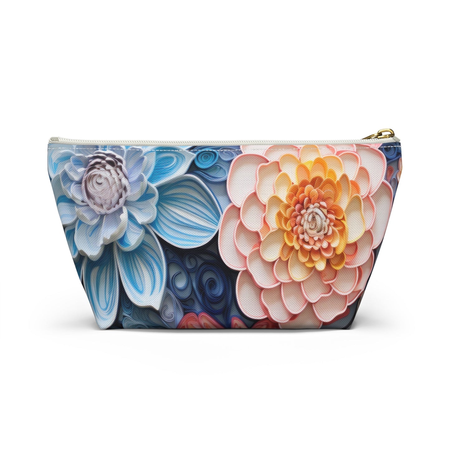 Echeveria Succulent Plant Organizer Case, Makeup Bag, Travel Storage, Floral Toiletry Pouch, Gift for Plant Lovers, Accessory Pouch - Victory Thru Vision 