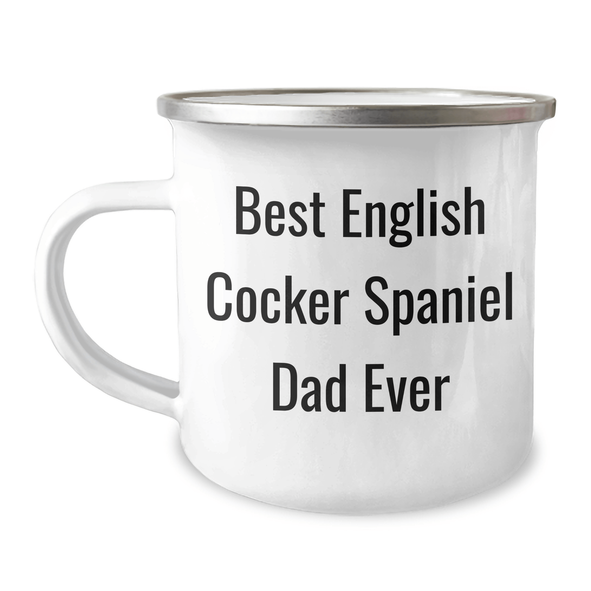 English Cocker Spaniel Dog Dad Ever Funny Camping Mug Gifts from Friends for Father's Day - Victory Thru Vision 