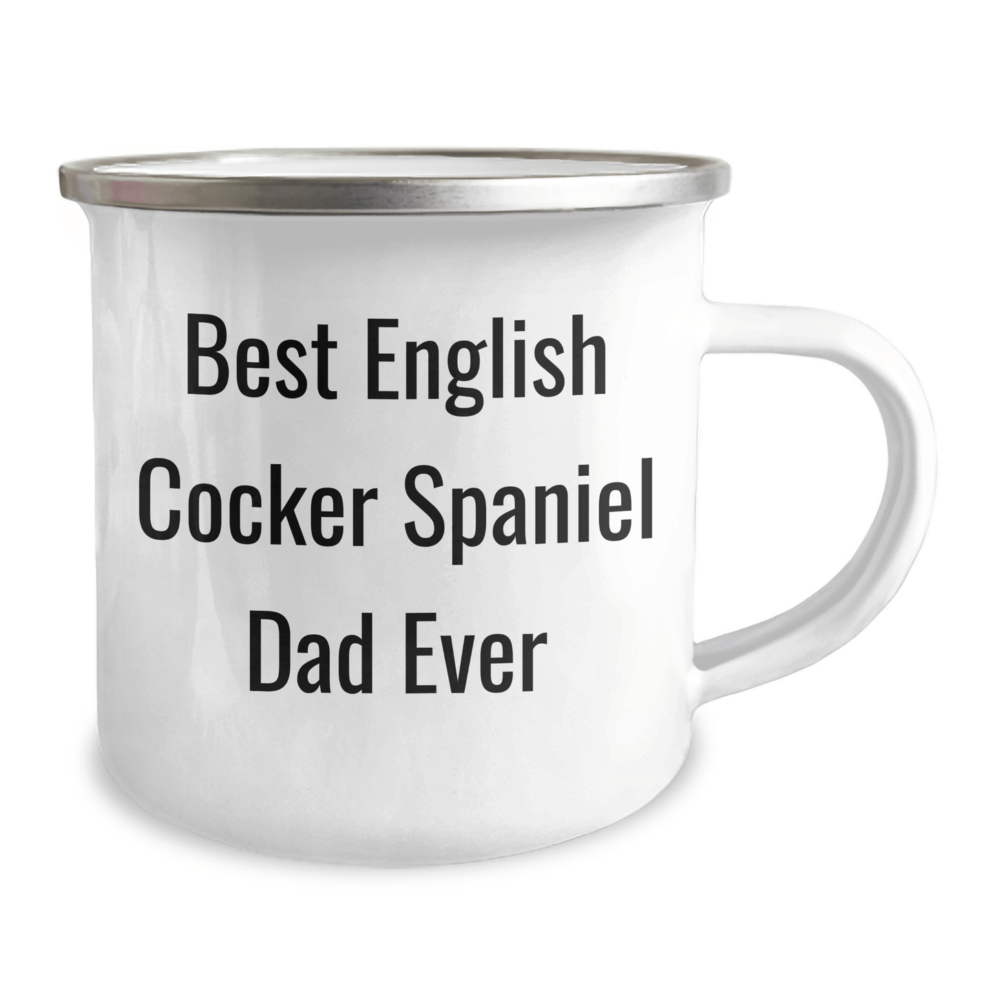 English Cocker Spaniel Dog Dad Ever Funny Camping Mug Gifts from Friends for Father's Day - Victory Thru Vision 