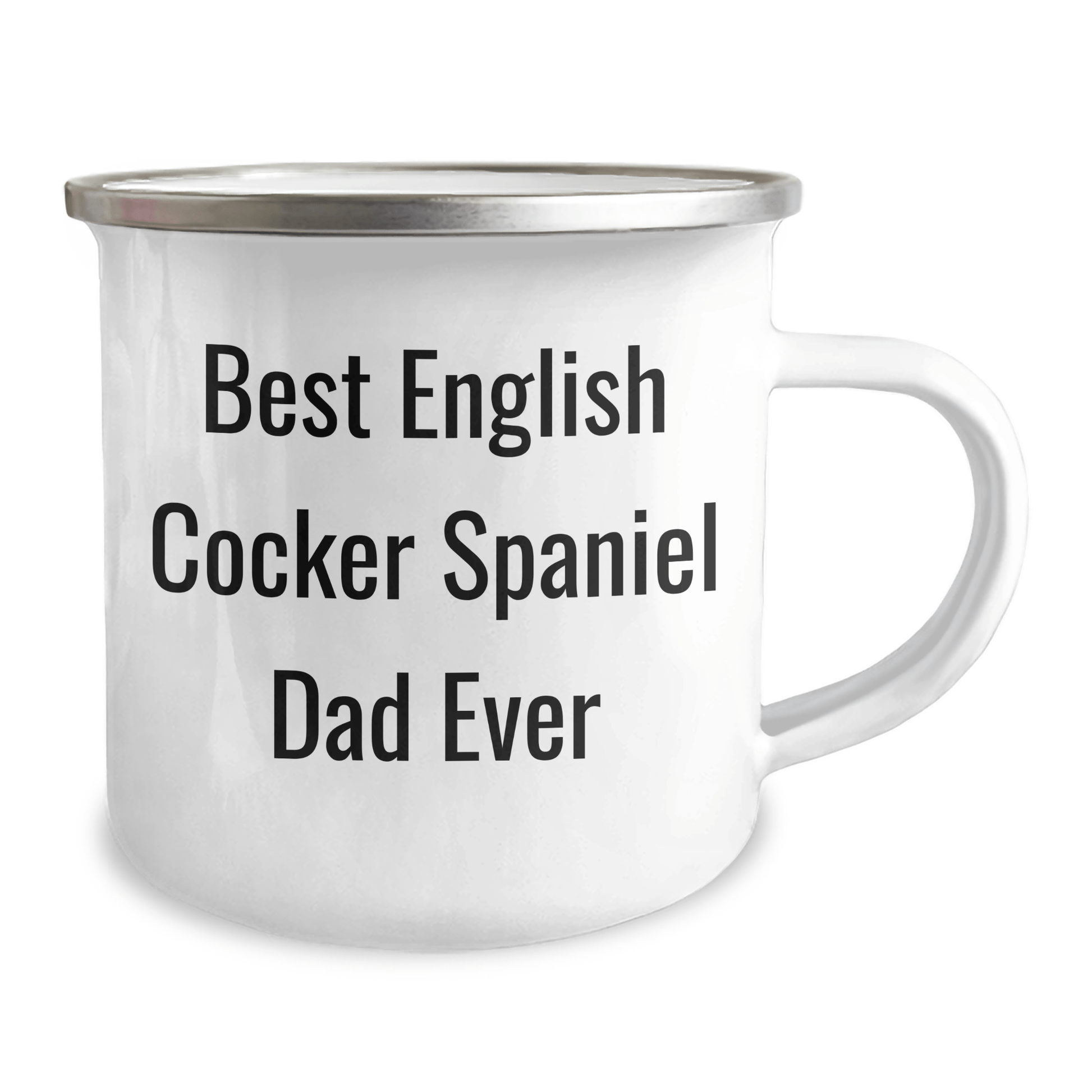 English Cocker Spaniel Dog Dad Ever Funny Camping Mug Gifts from Friends for Father's Day - Victory Thru Vision 