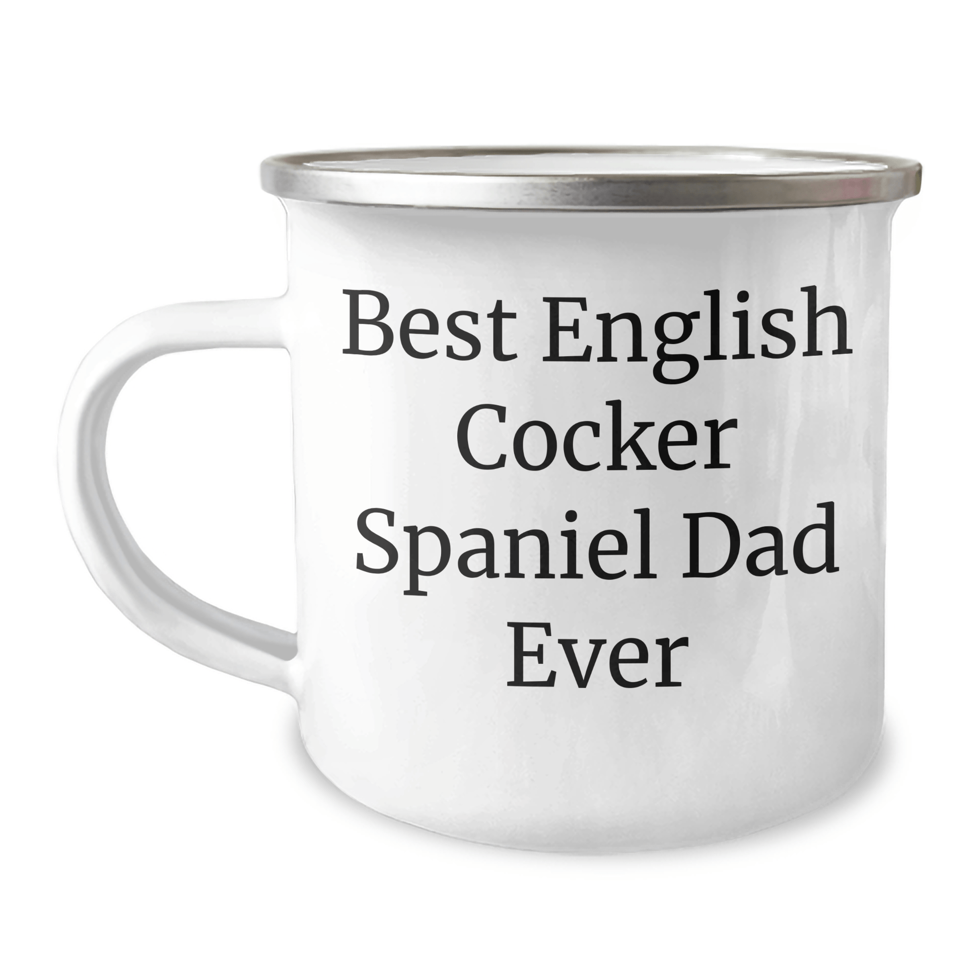 English Cocker Spaniel Dog Dad Gifts from Friends for Men on Father's Day - Camping Mug, 'Best English Cocker Spaniel Dad Ever' - Victory Thru Vision 