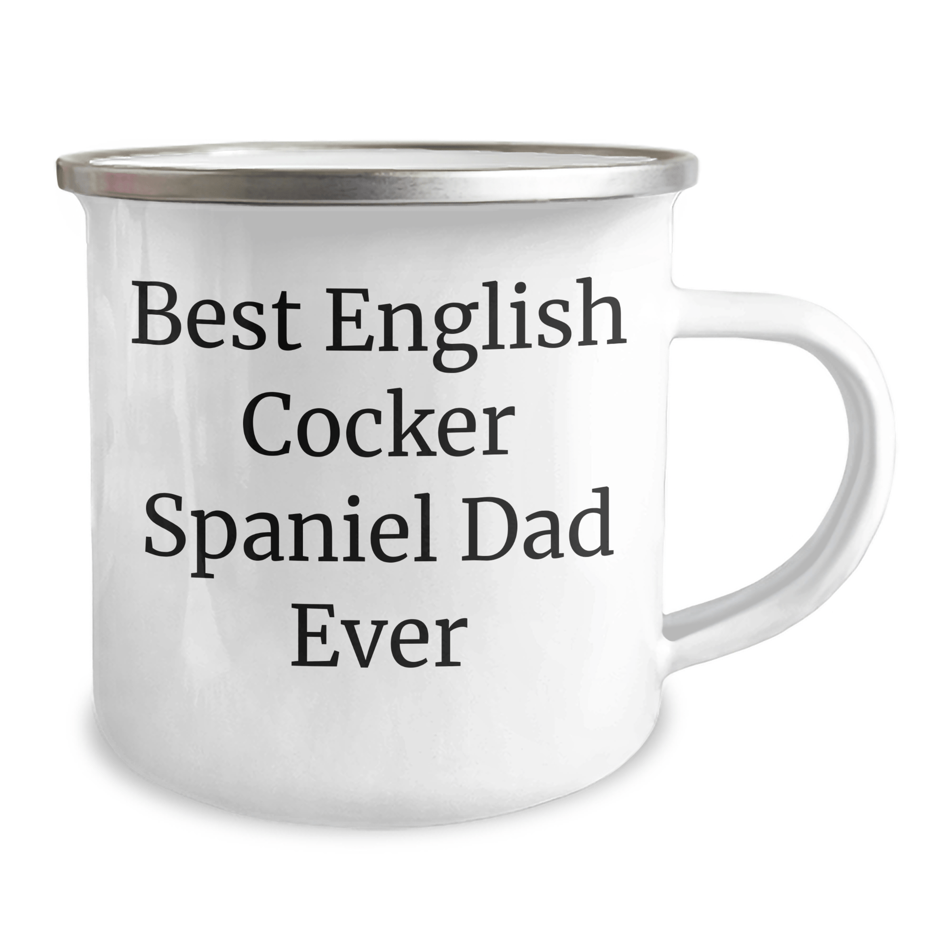 English Cocker Spaniel Dog Dad Gifts from Friends for Men on Father's Day - Camping Mug, 'Best English Cocker Spaniel Dad Ever' - Victory Thru Vision 