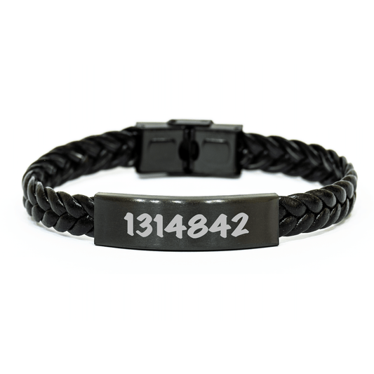 Executive Gifts, Sorry This Guy Is Already Taken By A Smokin' Hot Executive Interlaced Leather Bracelet, Graduation Unique Gifts from Men to Executive Friends - Victory Thru Vision 