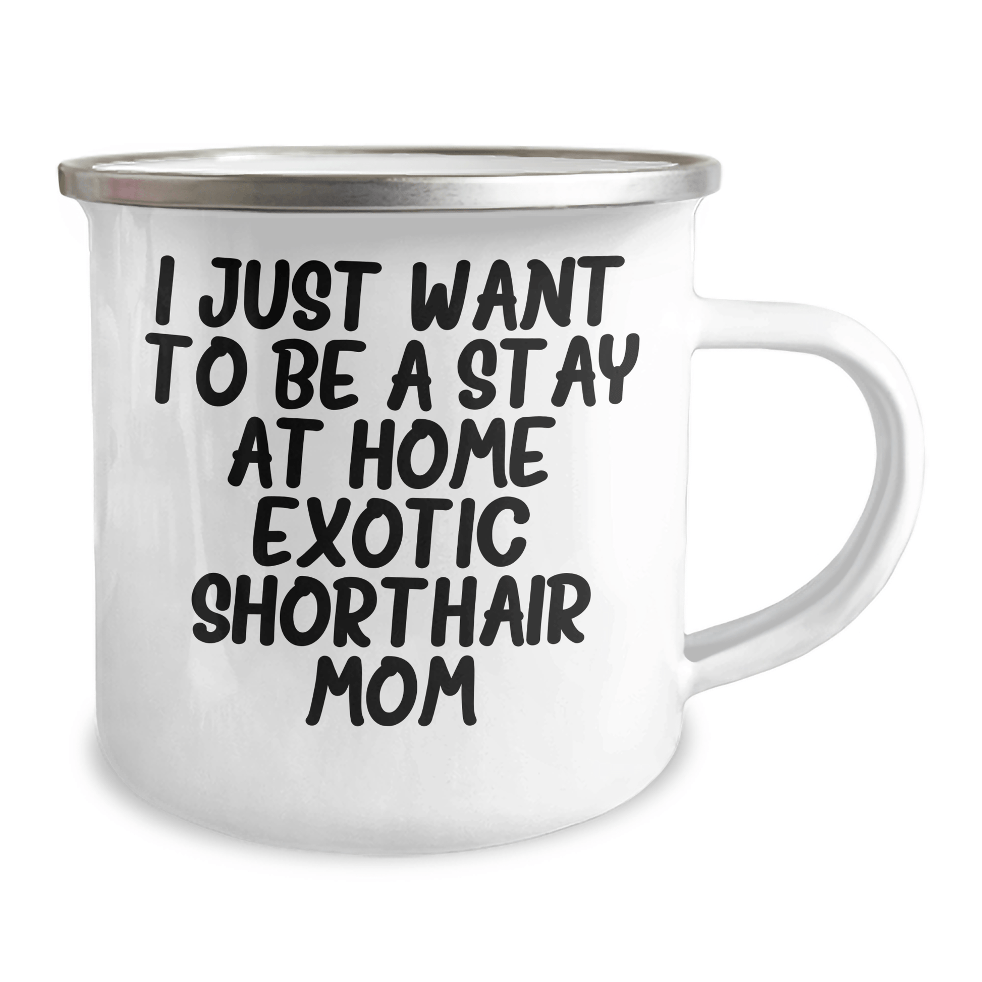 Exotic Shorthair Cat Mom Gifts, Funny Quote Camping Mug for Father's Day, Gifts from Mom to Dad - Victory Thru Vision 