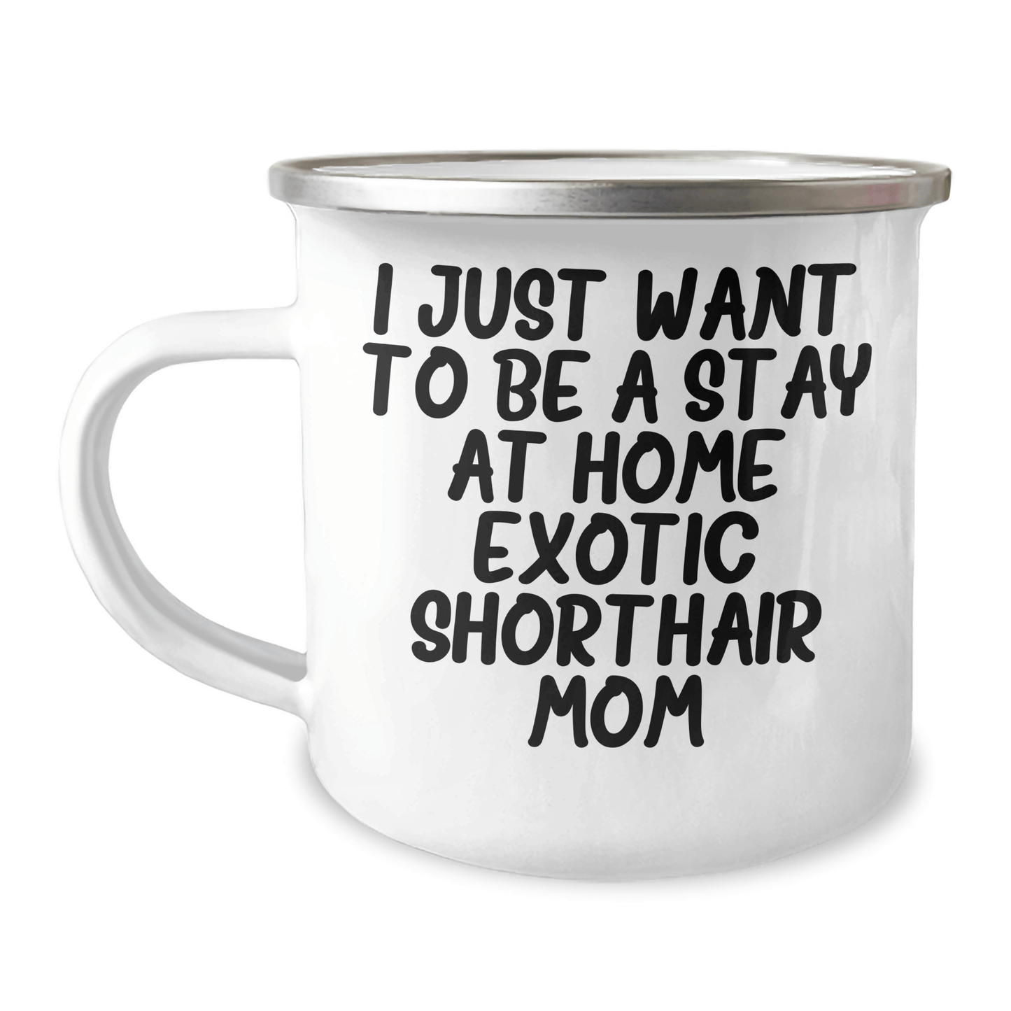 Exotic Shorthair Cat Mom Gifts, Funny Quote Camping Mug for Father's Day, Gifts from Mom to Dad - Victory Thru Vision 