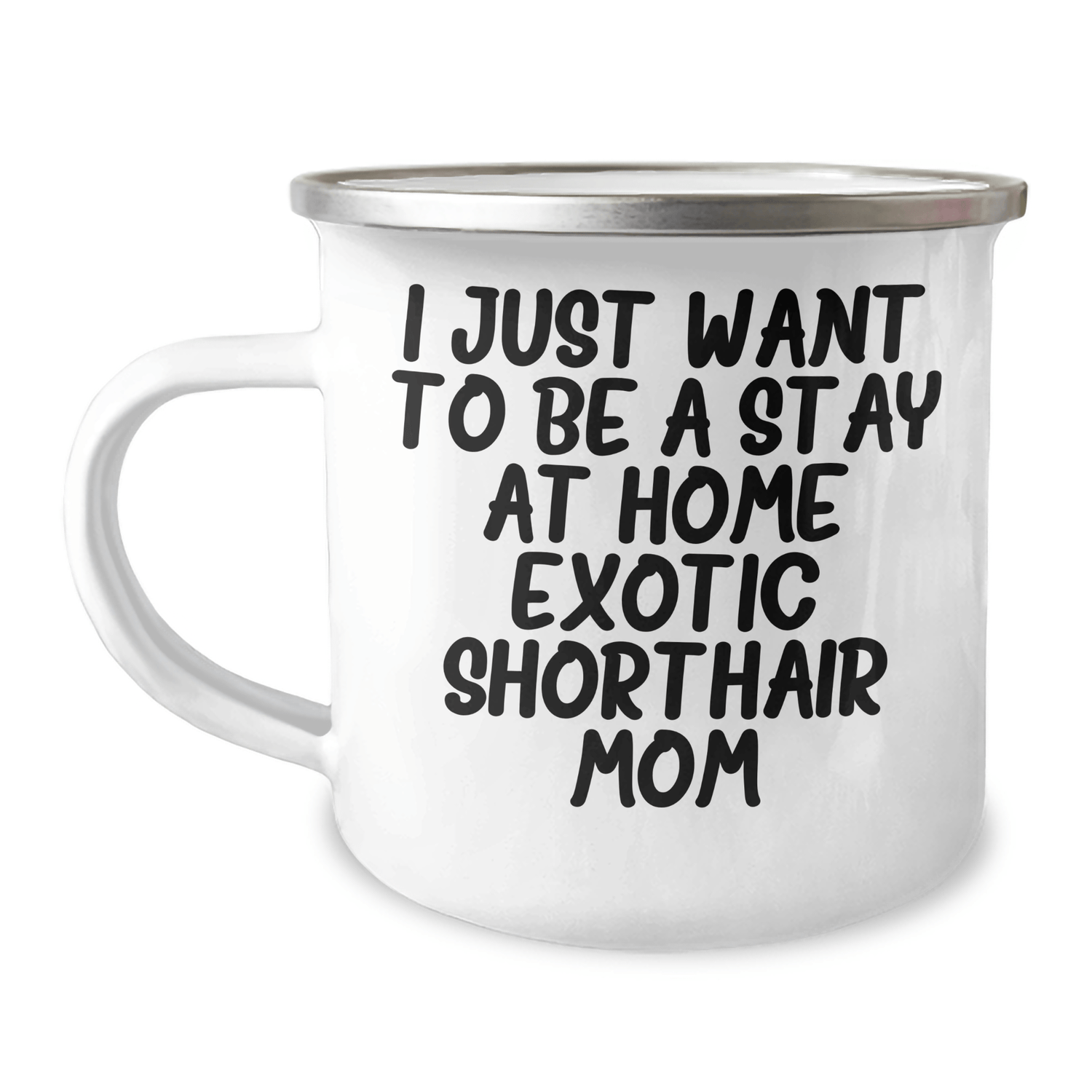 Exotic Shorthair Cat Mom Gifts, Funny Quote Camping Mug for Father's Day, Gifts from Mom to Dad - Victory Thru Vision 