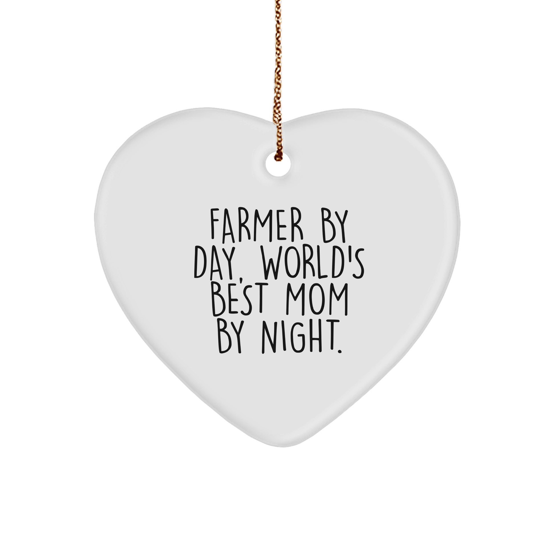 Farmer's Heart Gifts from Family, Gifts for Farmer, 'Farmer By Day, World's Best Mom By Night.' - Victory Thru Vision 