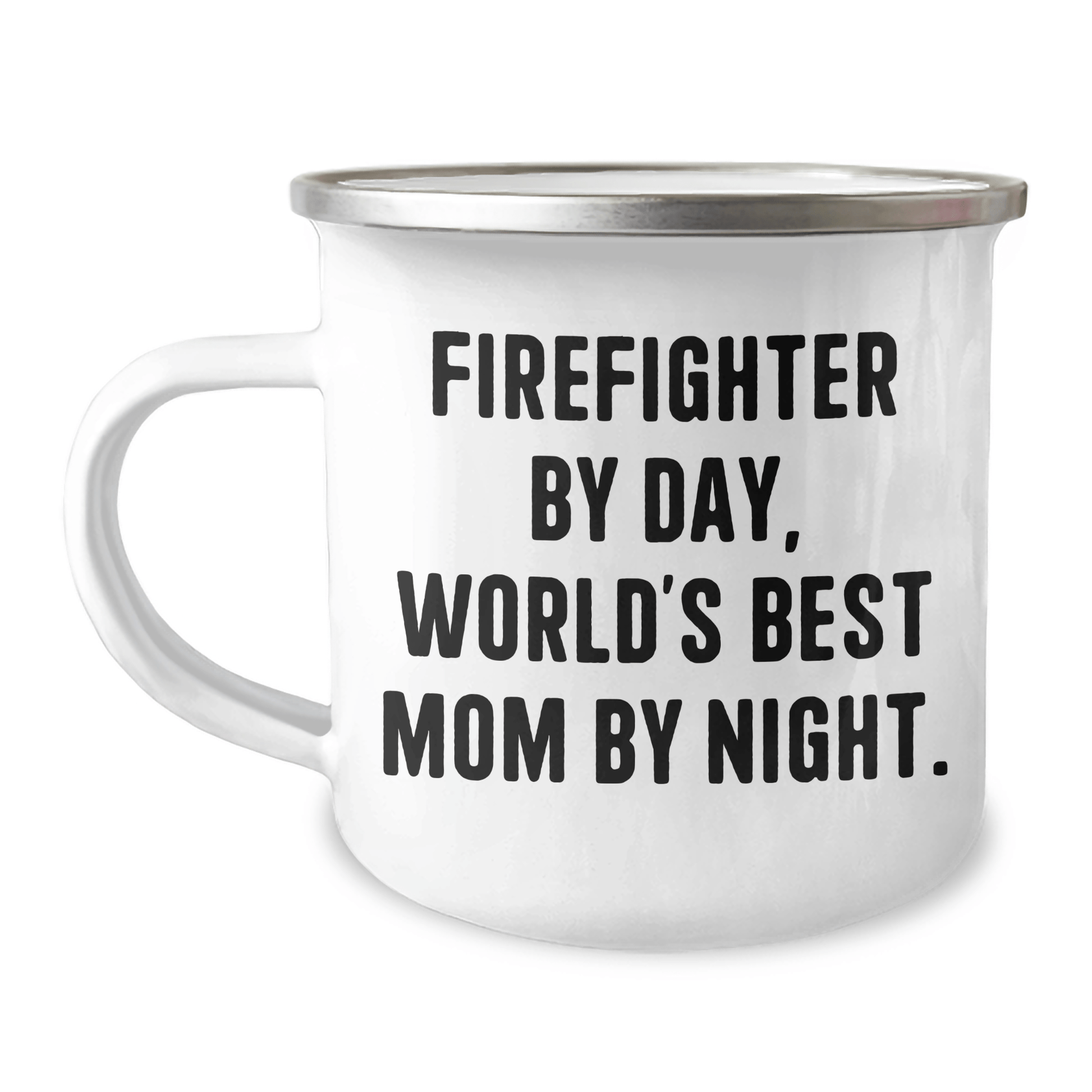 Firefighter Funny Mugs, Gifts for Firefighter Dad, Camping Mug for Men, 'Firefighter By Day, World's Best Mom By Night.' - Unique Father's Day Unique Gifts from Family - Victory Thru Vision 