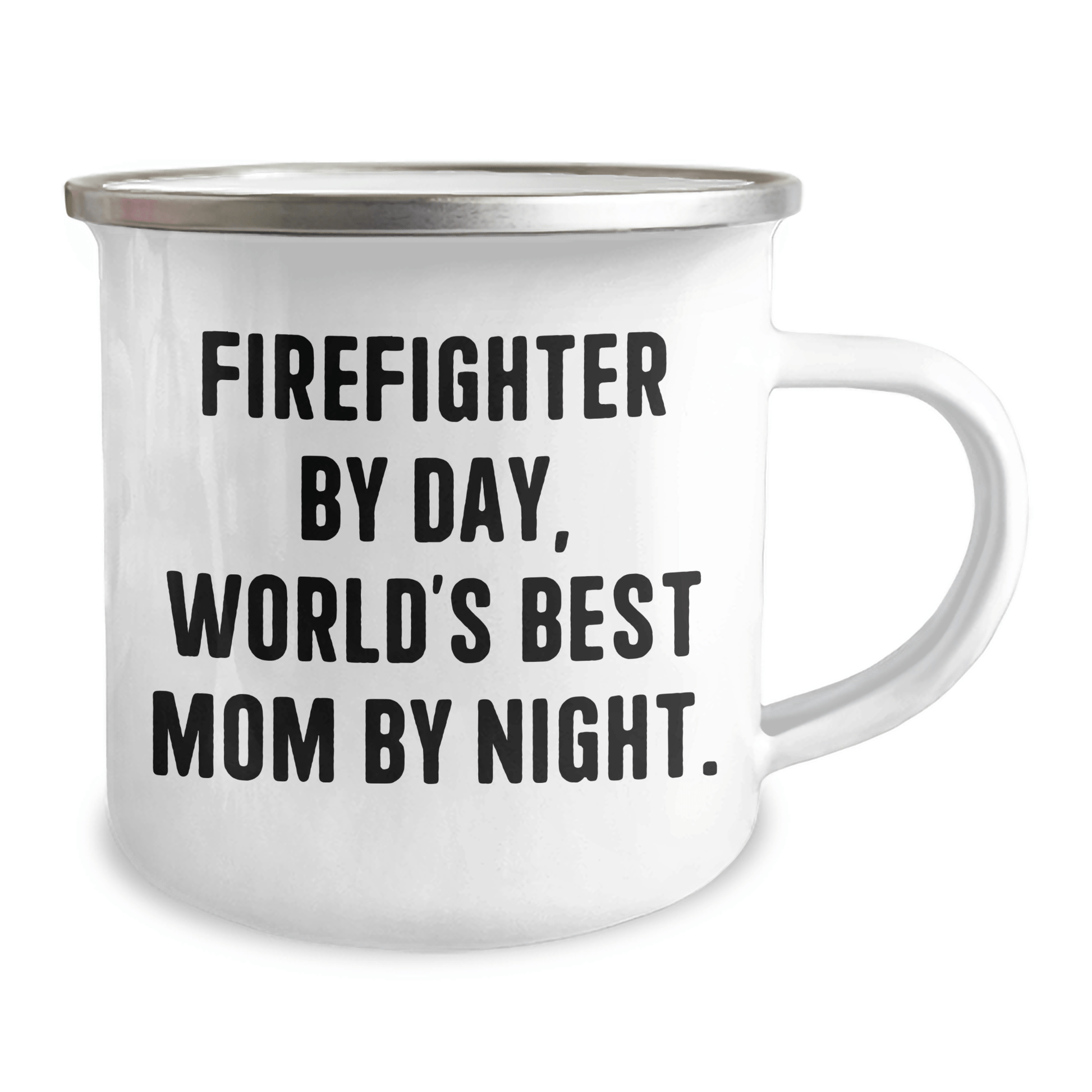 Firefighter Funny Mugs, Gifts for Firefighter Dad, Camping Mug for Men, 'Firefighter By Day, World's Best Mom By Night.' - Unique Father's Day Unique Gifts from Family - Victory Thru Vision 
