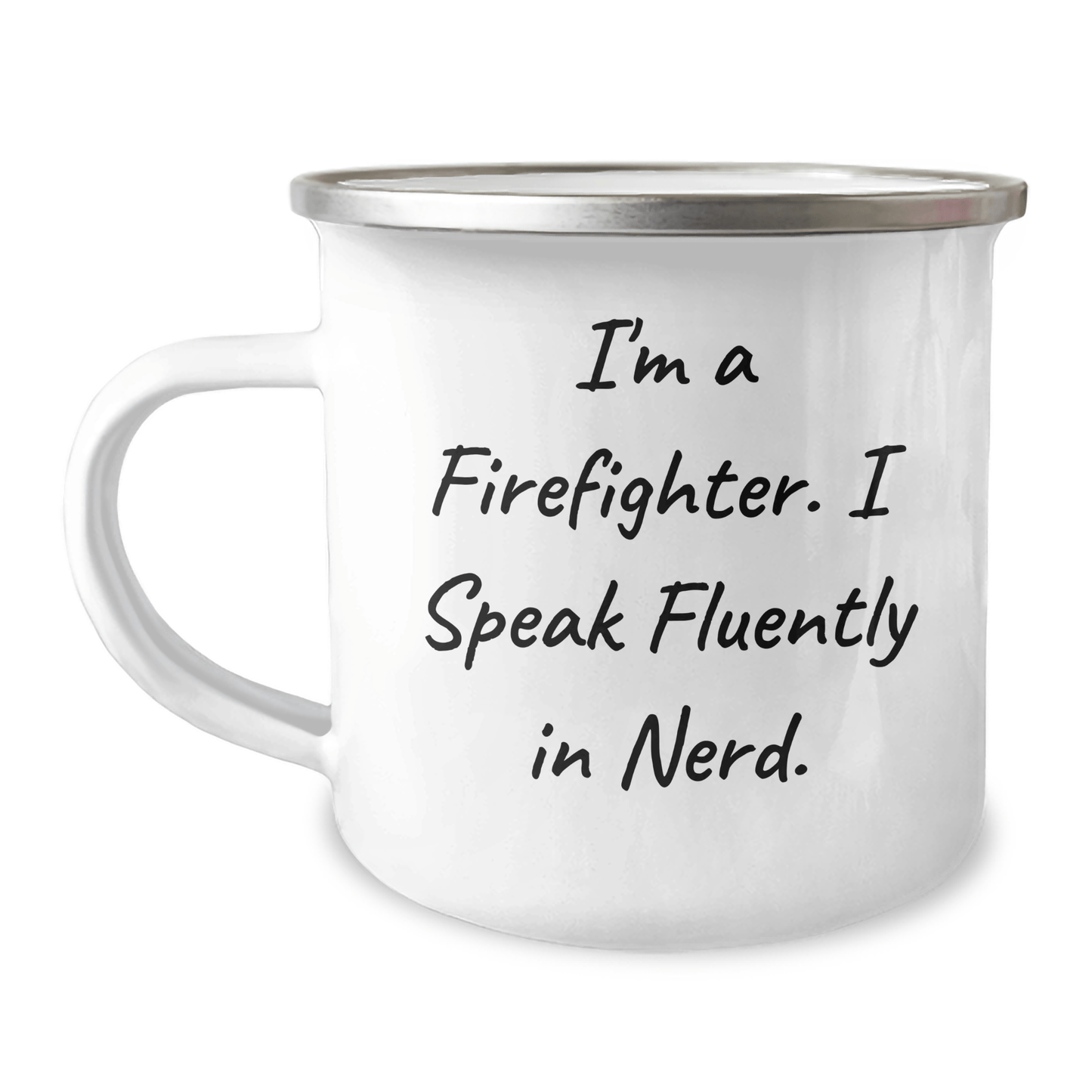 Firefighter Humor Gifts from Friends for Firefighter Graduation Ceremony - Funny Camping Mug - Victory Thru Vision