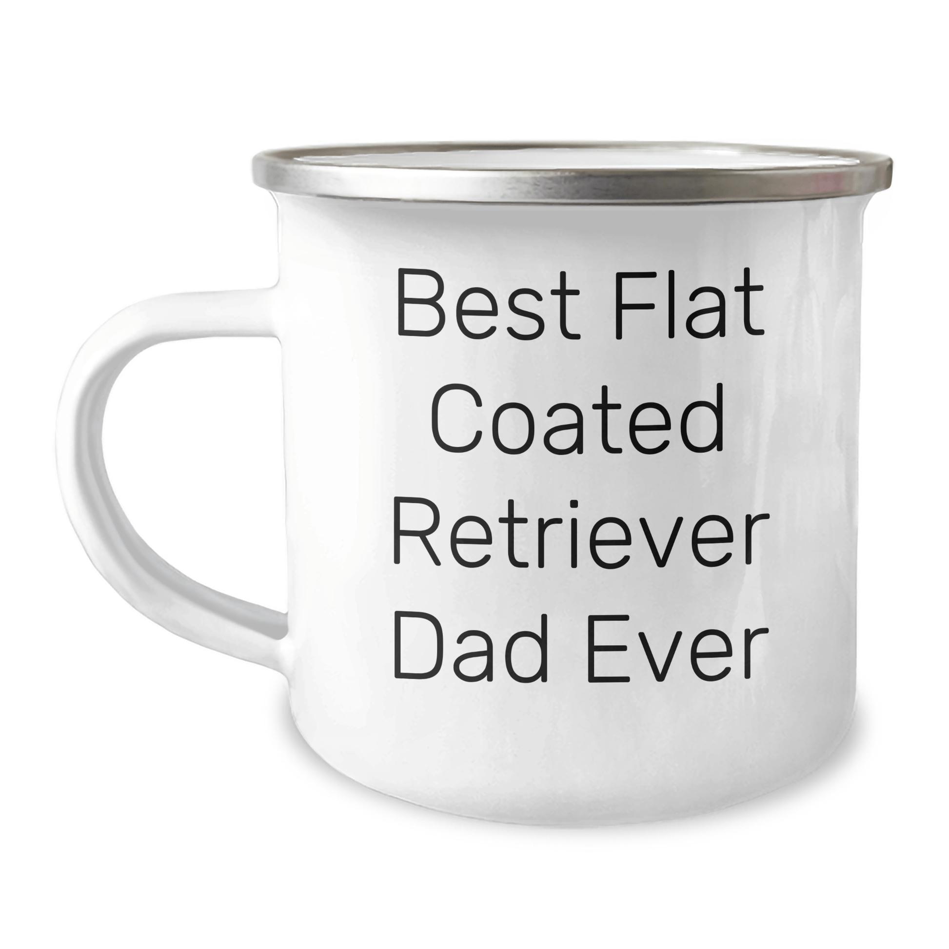 Flat Coated Retriever Dog Dad Ever Funny Camping Mug Gifts from Men for Father's Day - Victory Thru Vision 